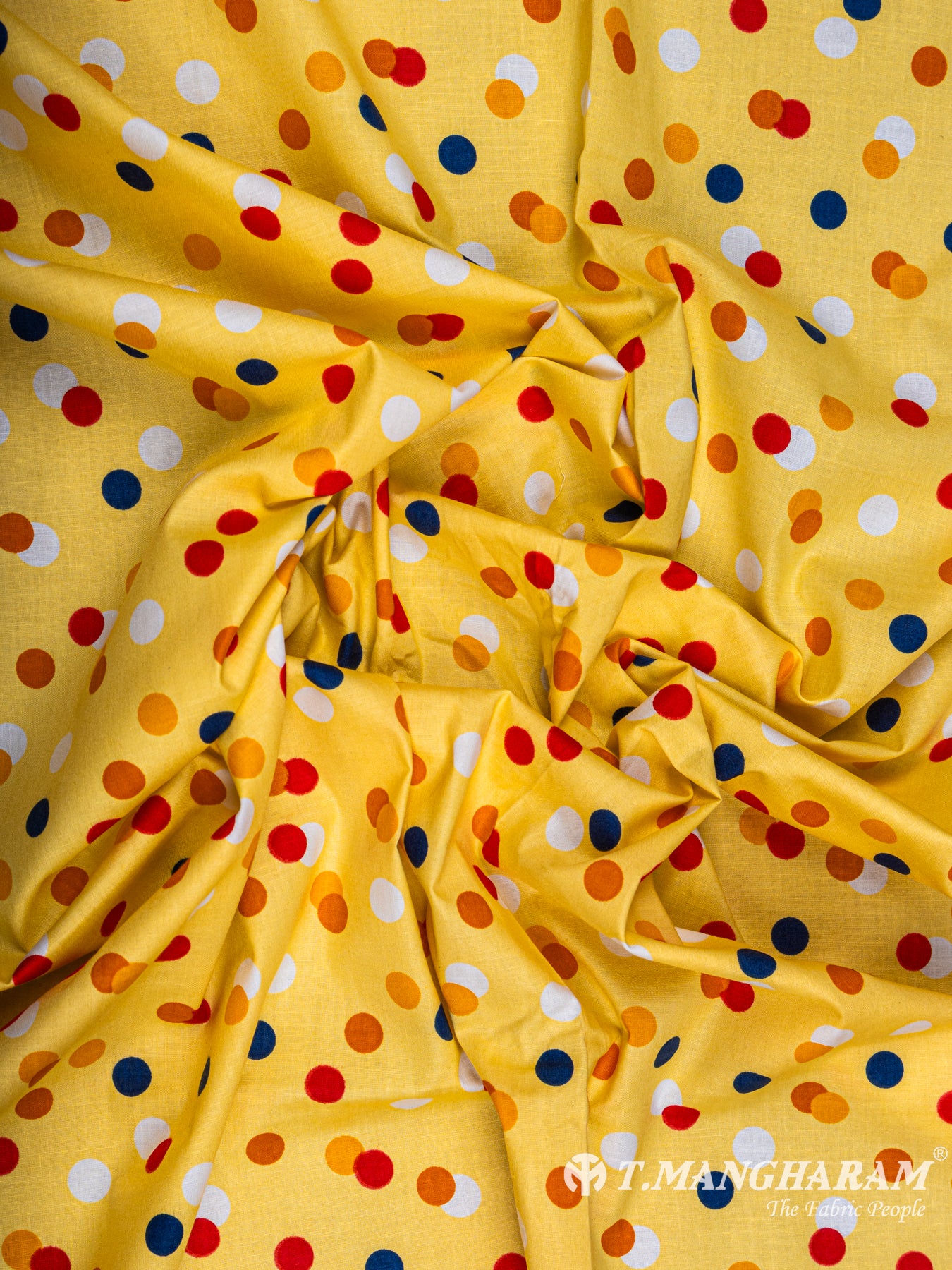 Yellow Cotton Fabric - EC5886 view-4