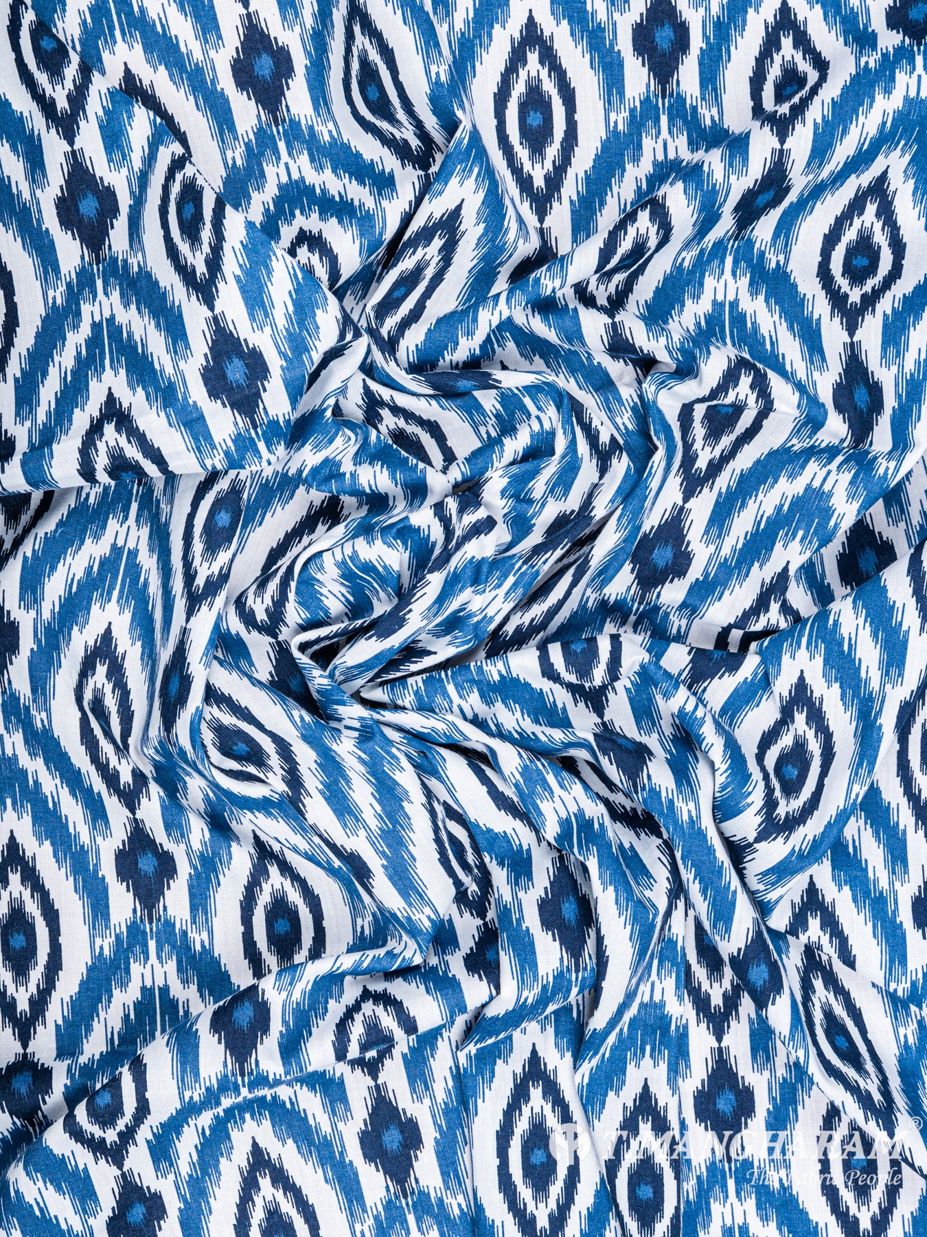 Blue Cotton Fabric - EC5854 view-4