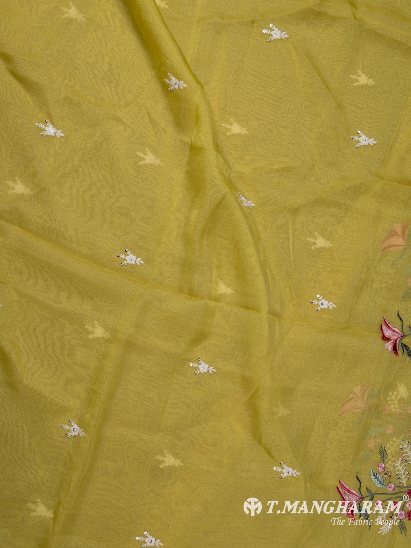 Yellow Cotton Chudidhar Fabric Set - EG1628 view-4