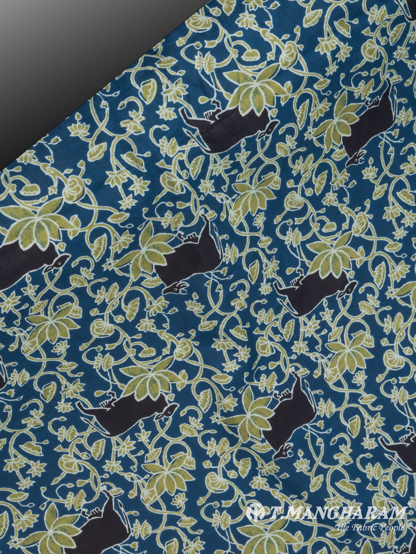 Blue Cotton Fabric - EA2459 view-2