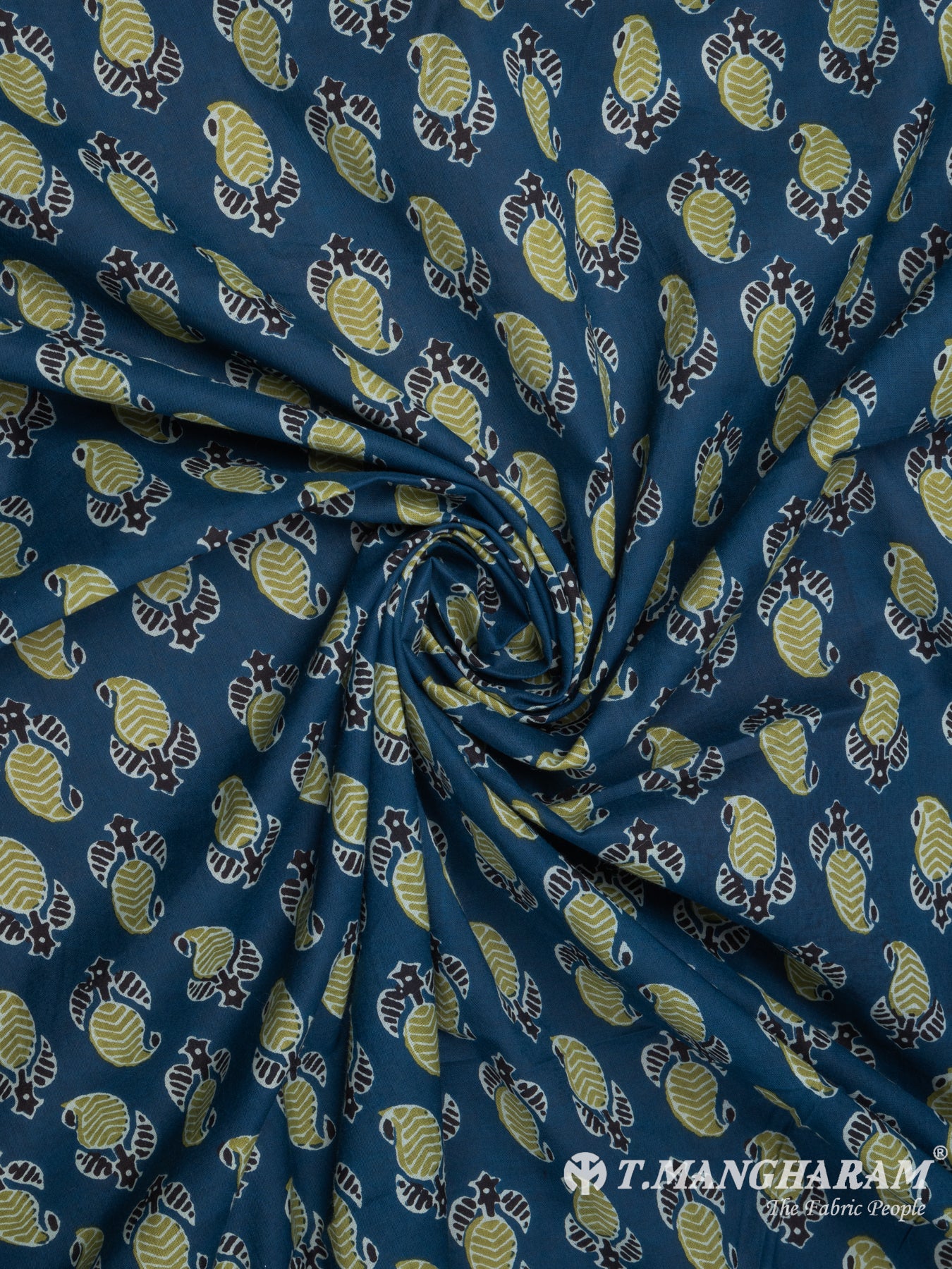 Blue Cotton Fabric - EA2461 view-1