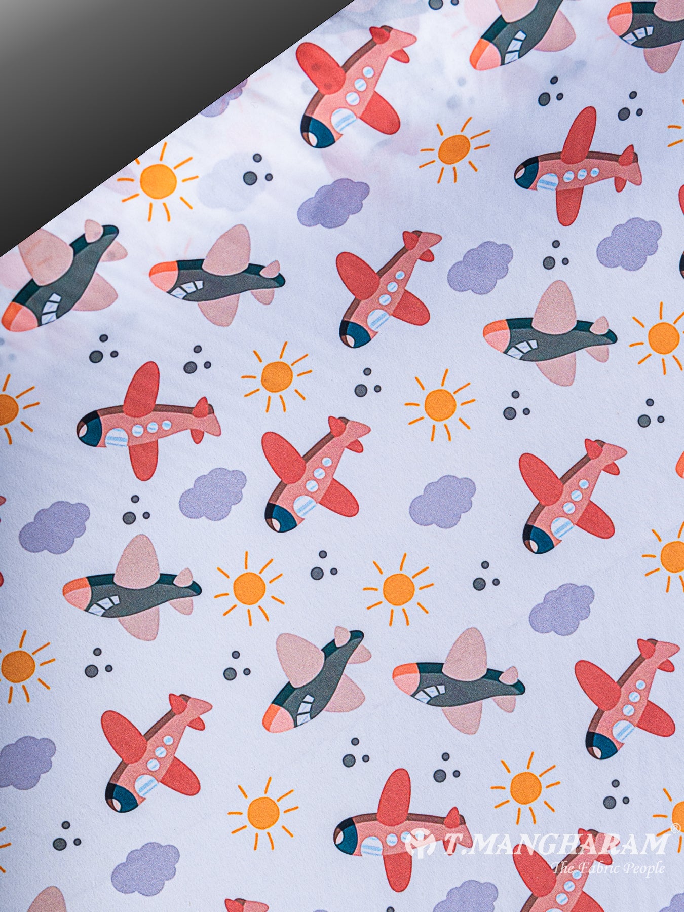 White Cotton Fabric - EC5969 view-2