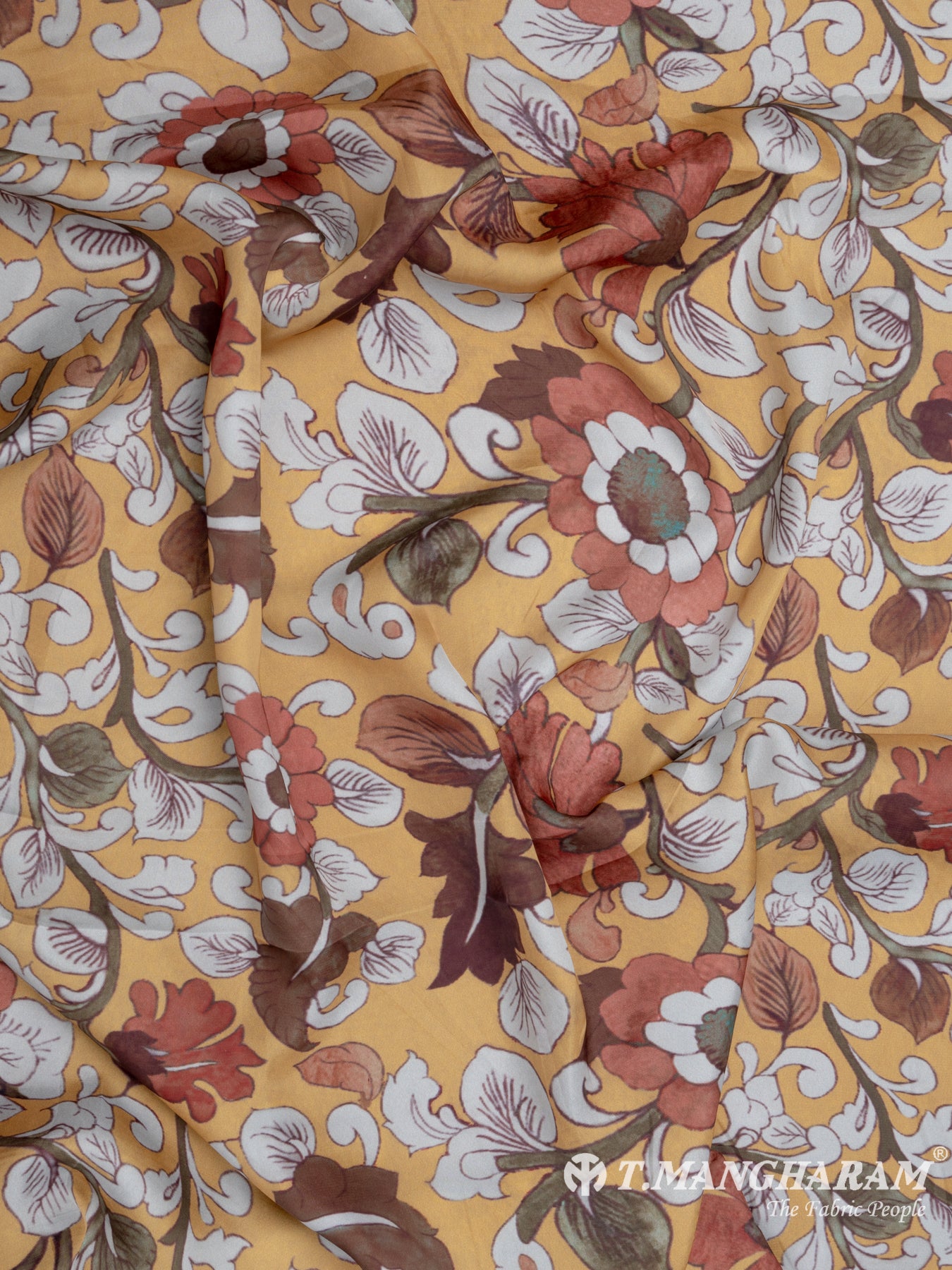 Yellow Satin Fabric - EB5550 view-4