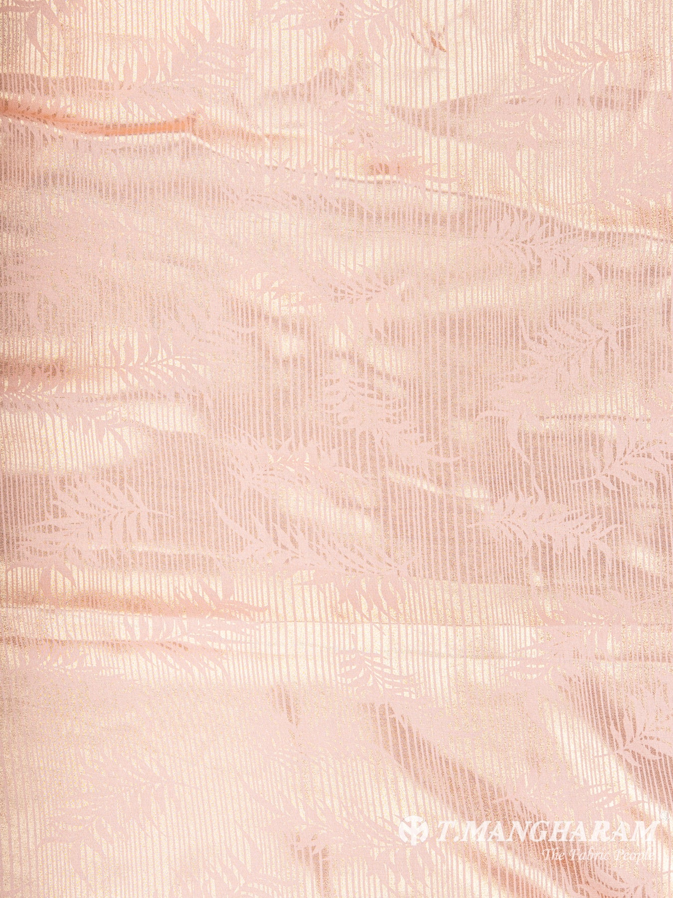 Peach Georgette Satin Fabric - EC5924 view-3