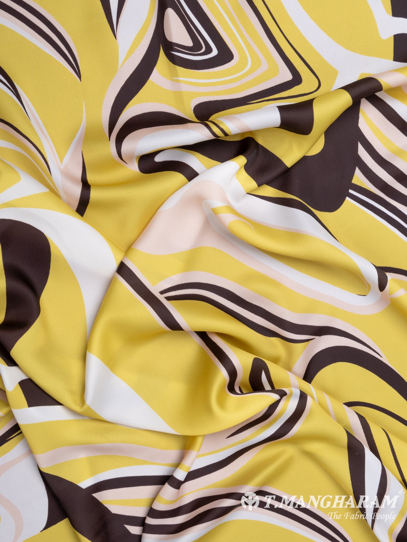 Yellow Satin Fabric - EB5548 view-4