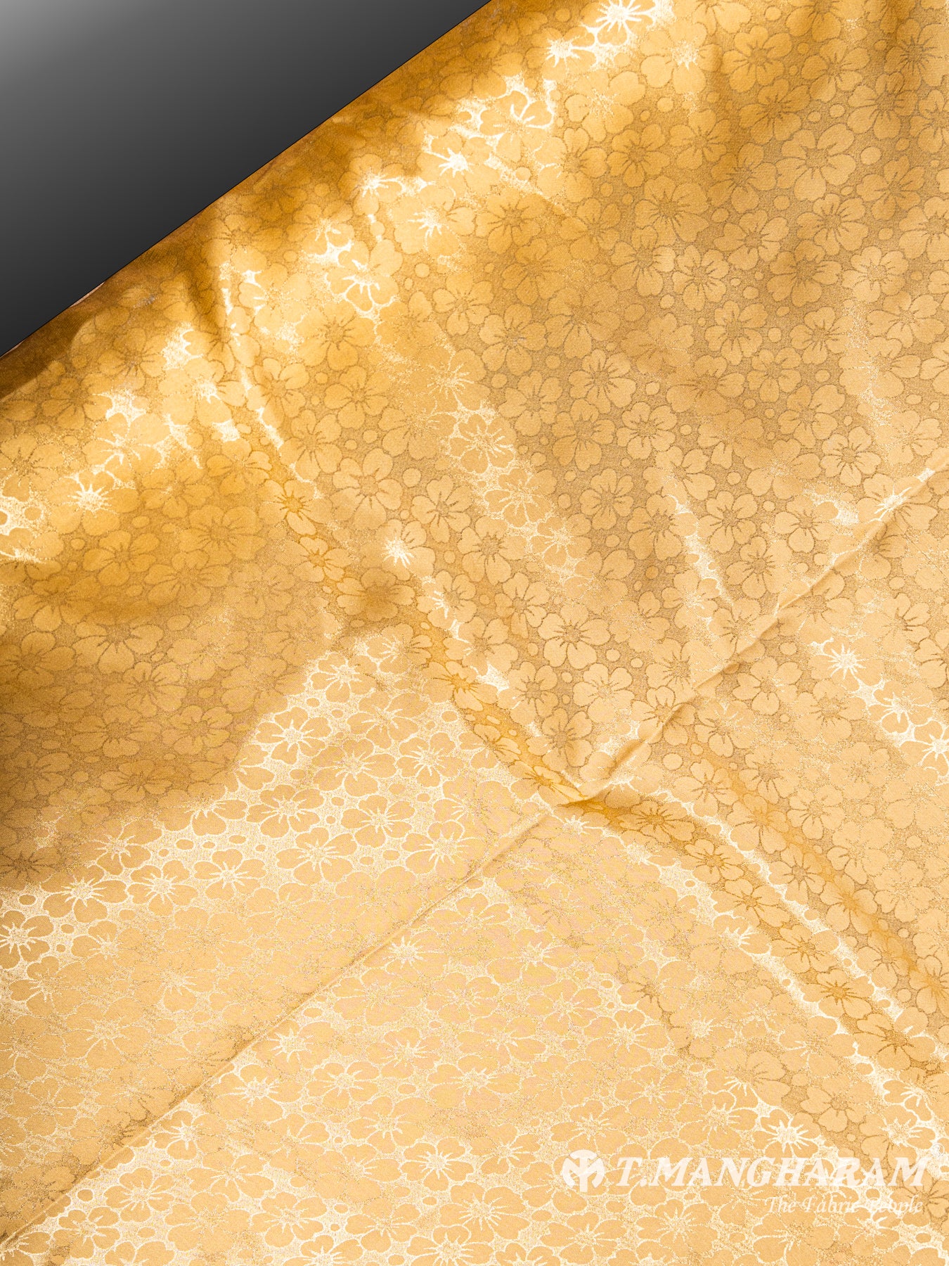Gold Georgette Satin Fabric - EC5921 view-2