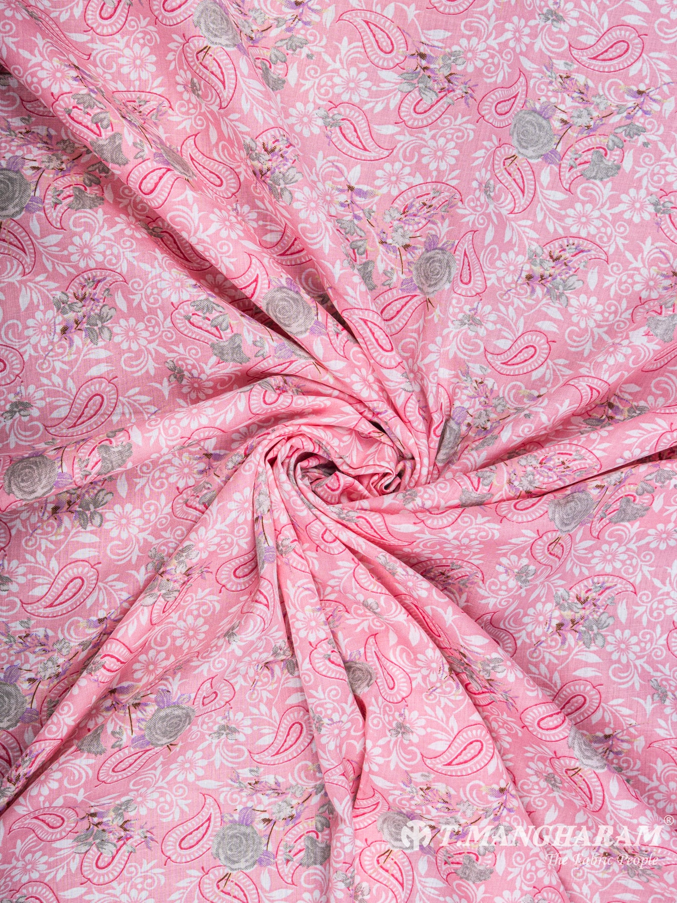 Pink Cotton Fabric - EC5896 view-1