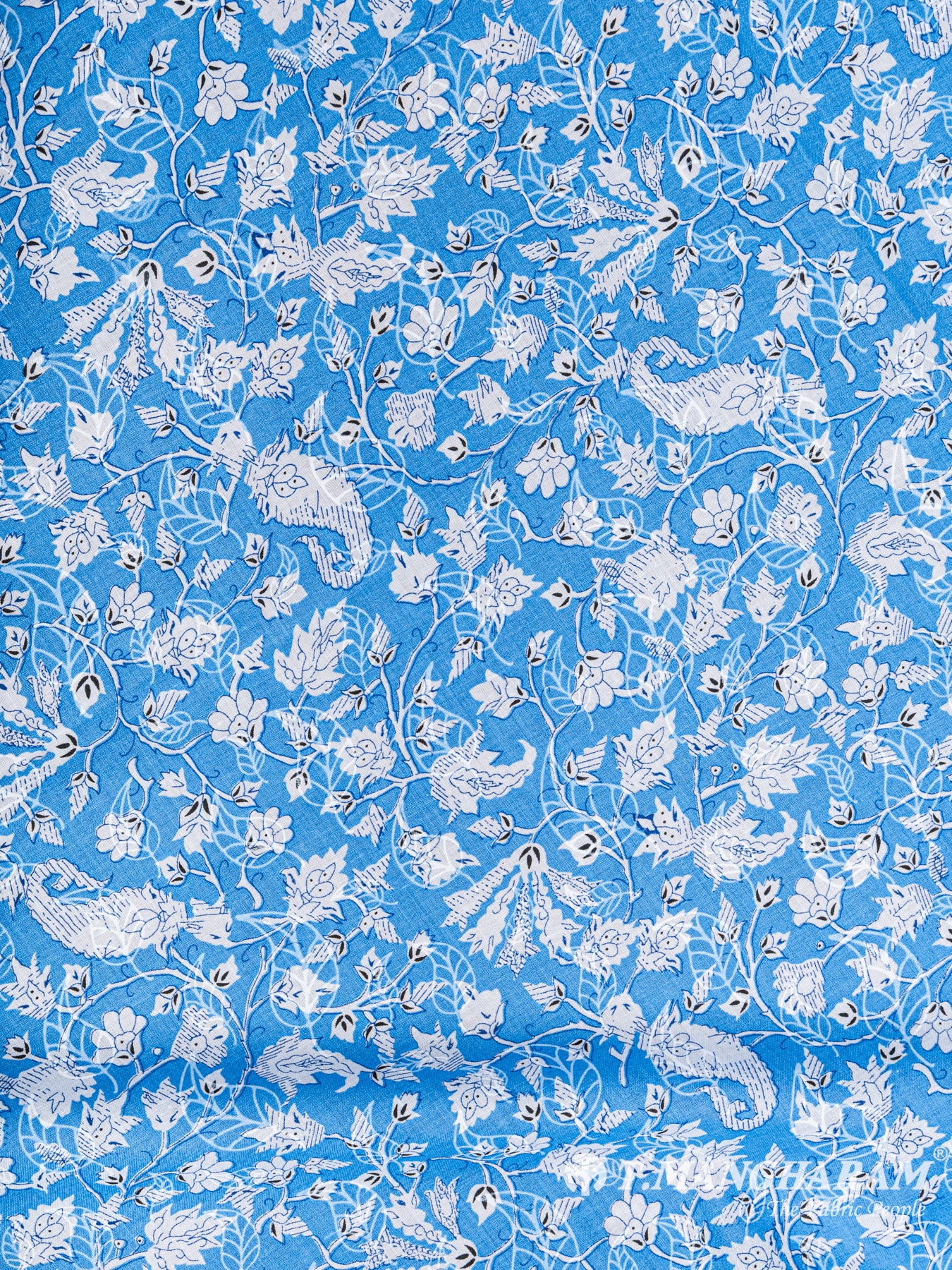 Blue Cotton Fabric - EC5943 view-3