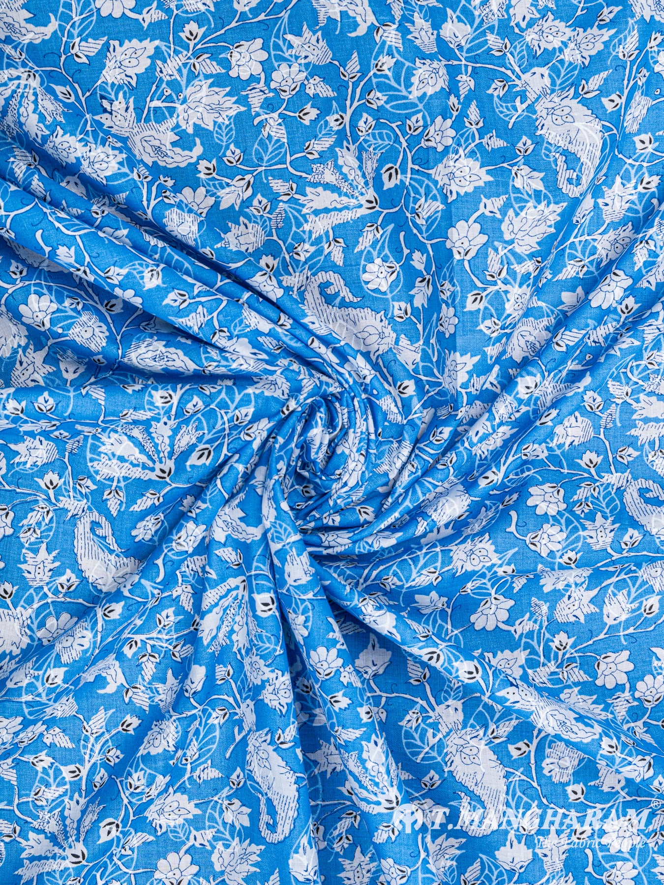 Blue Cotton Fabric - EC5943 view-1