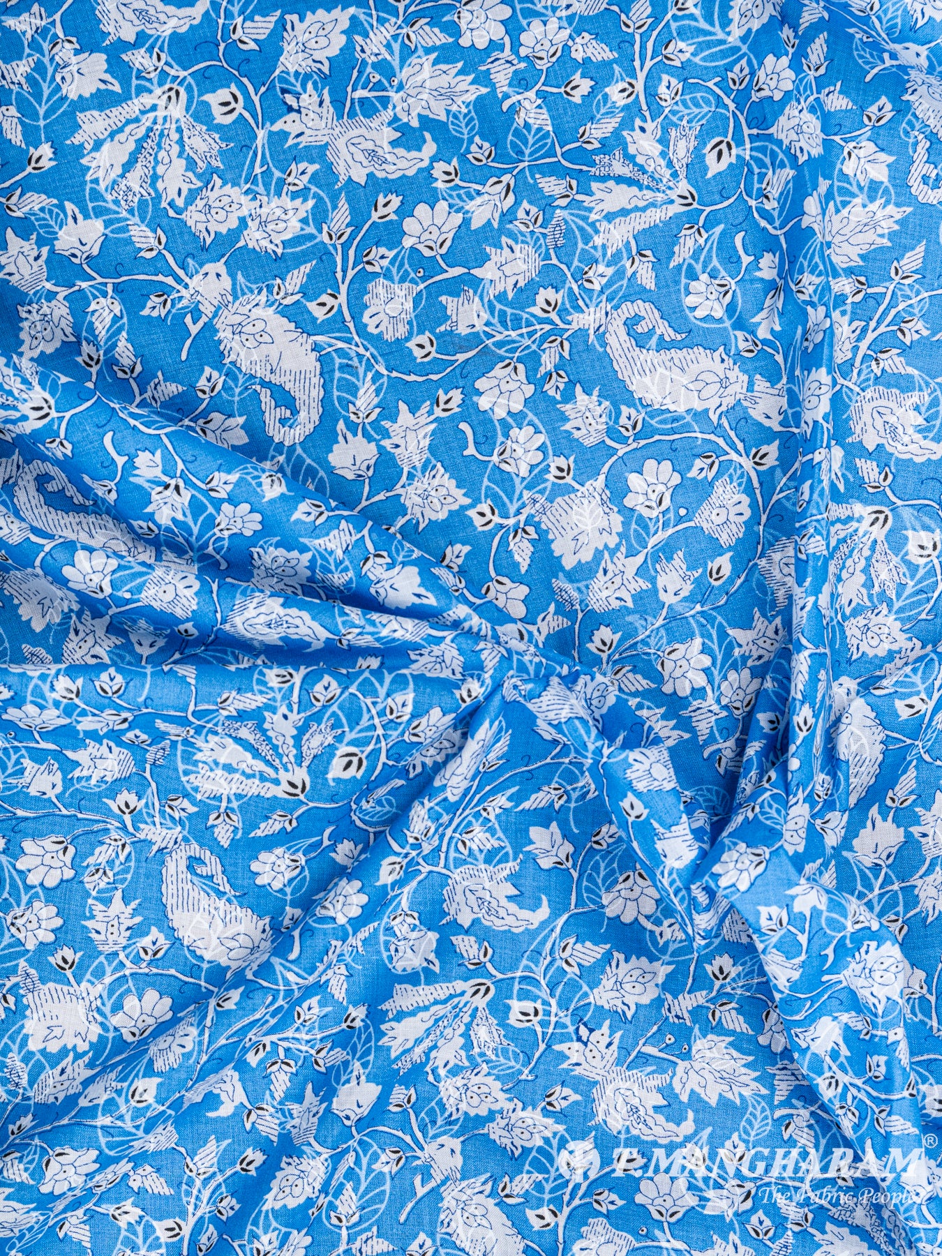 Blue Cotton Fabric - EC5943 view-4