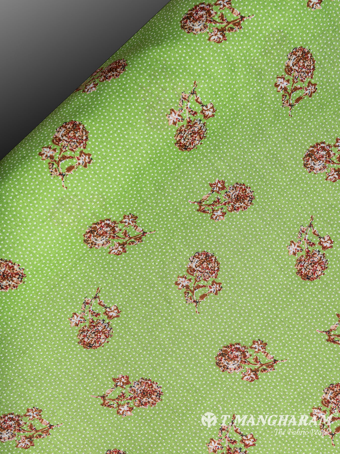 Green Cotton Fabric - EC5952 view-2