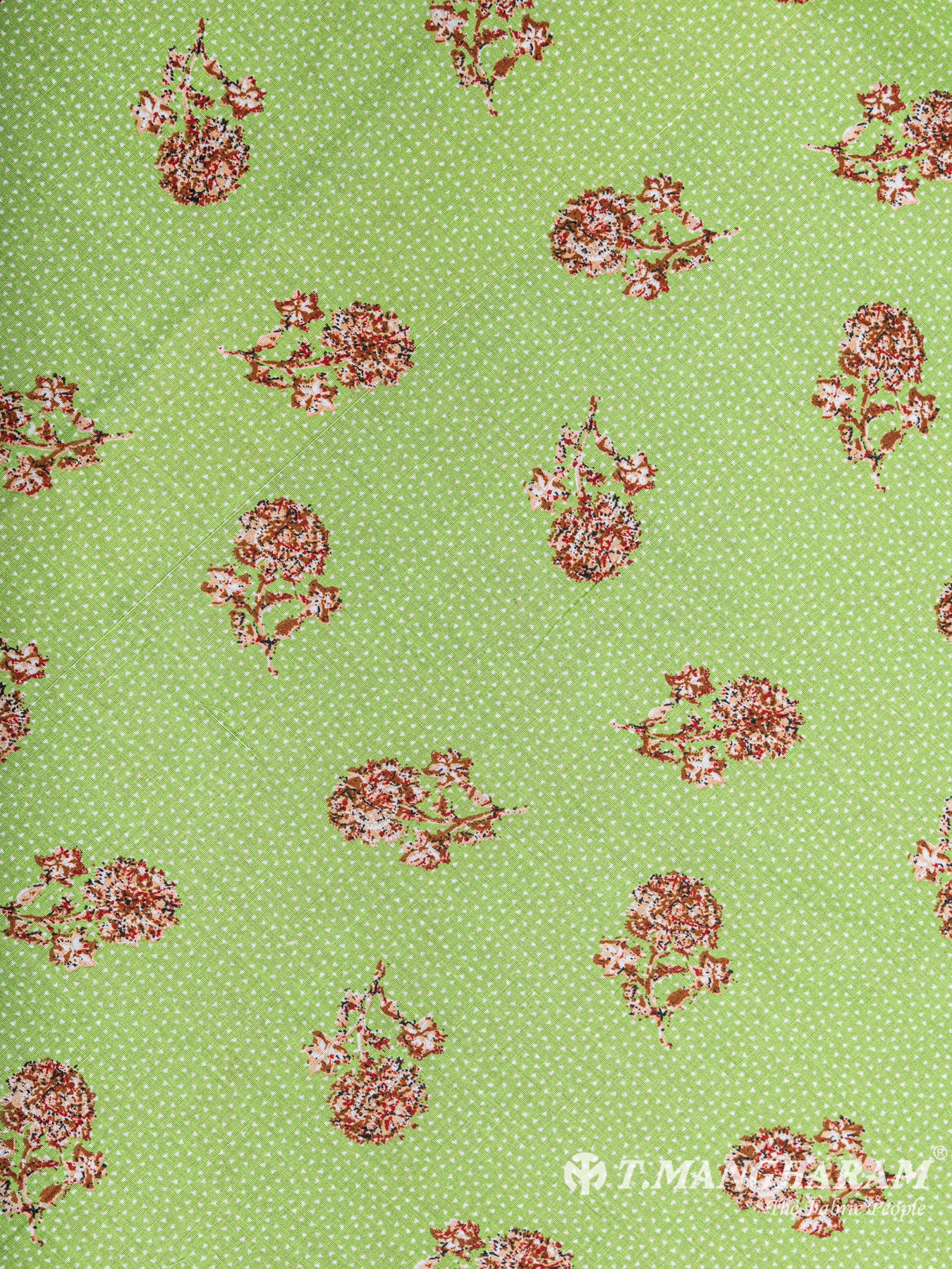 Green Cotton Fabric - EC5952 view-3