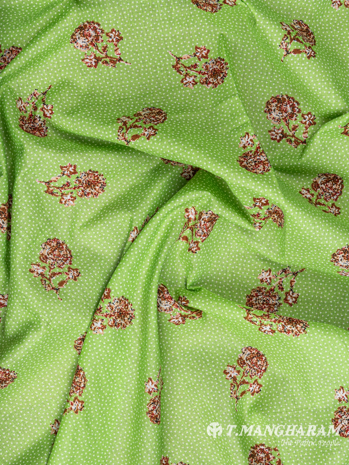 Green Cotton Fabric - EC5952 view-4