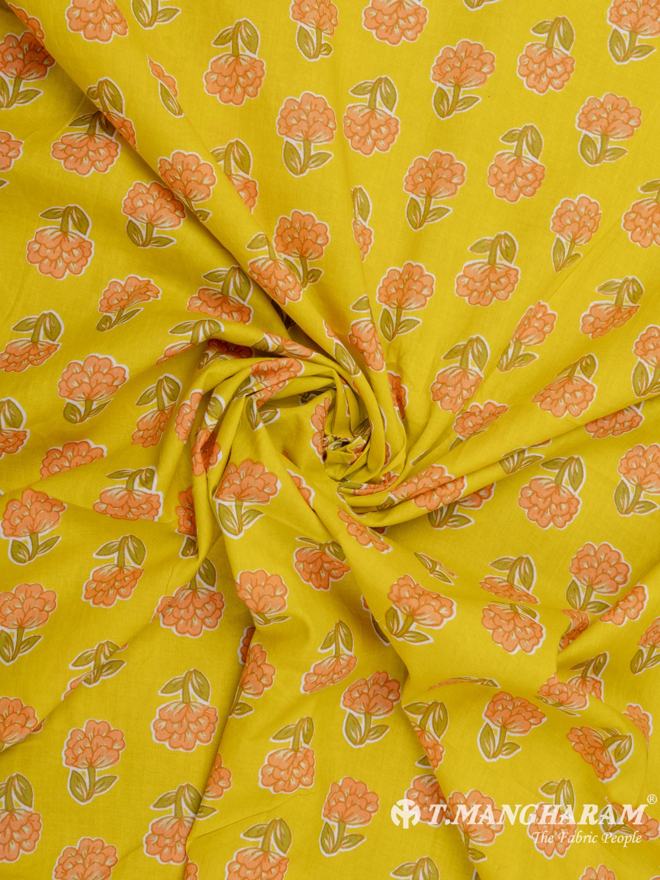 Yellow Cotton Fabric - EB5575 view-1