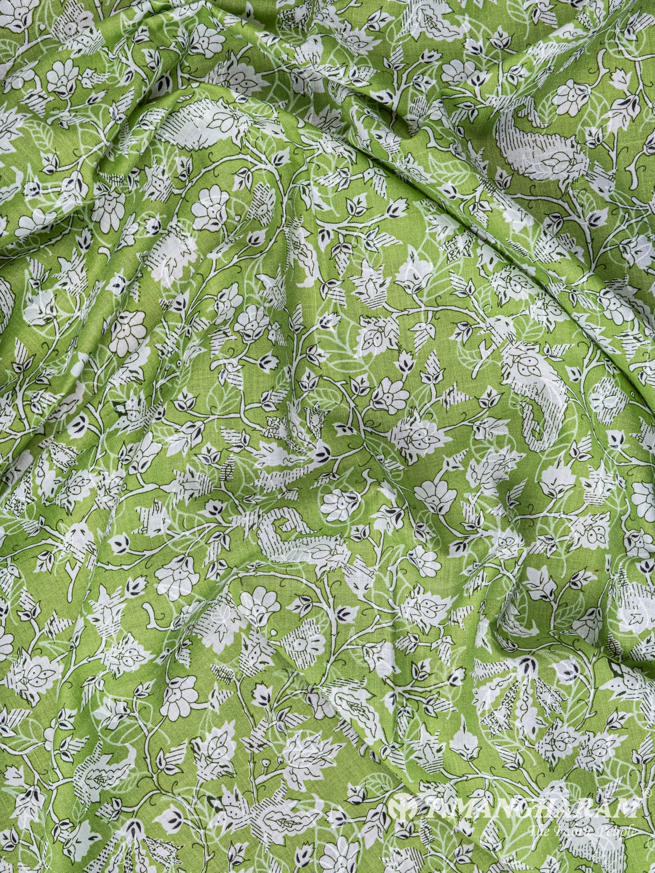 Green Cotton Fabric - EC5946 view-4