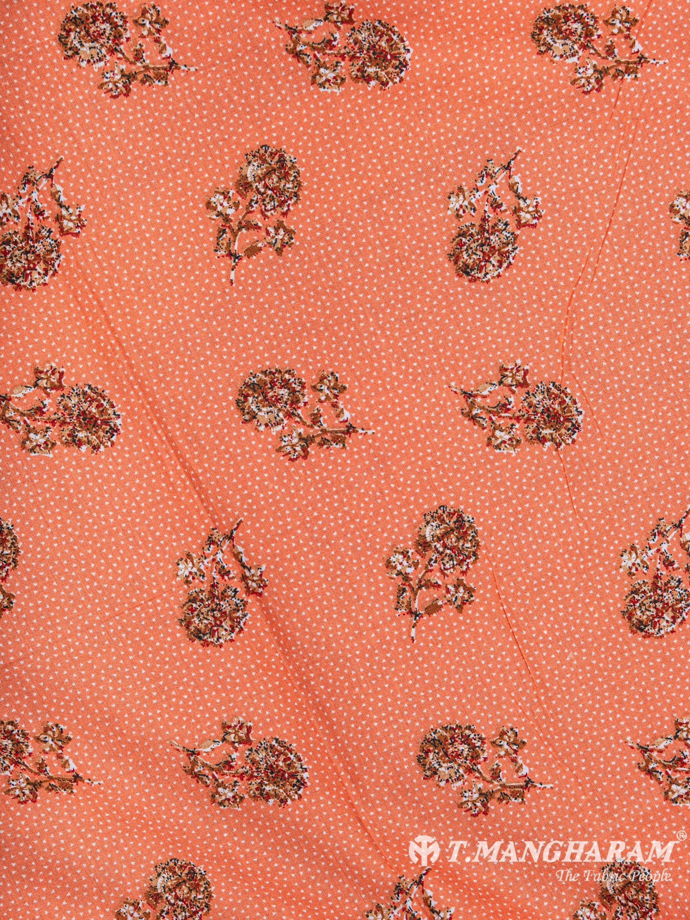 Orange Cotton Fabric - EC5951 view-3