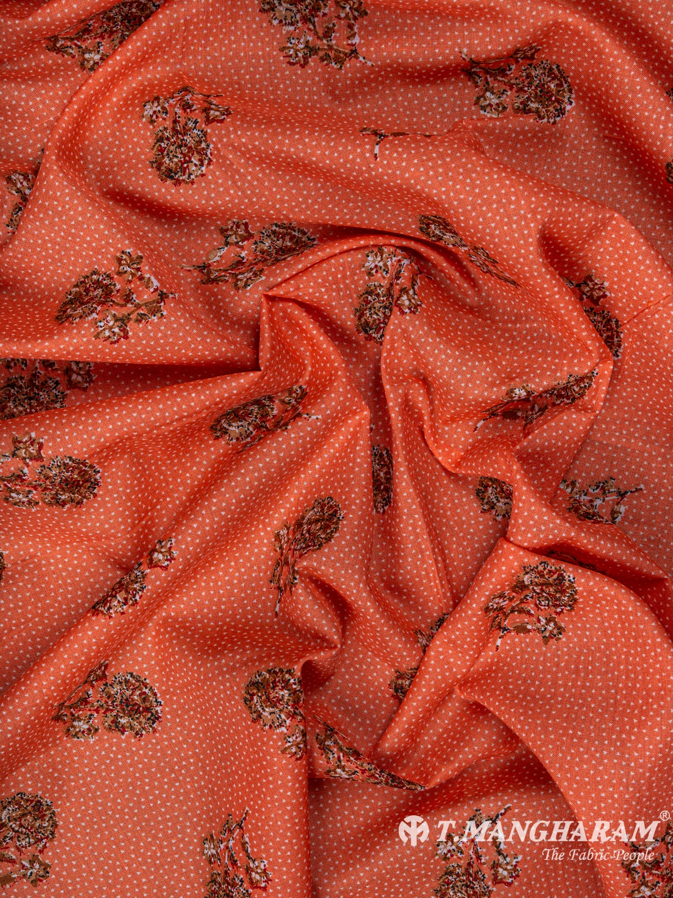 Orange Cotton Fabric - EC5951 view-4
