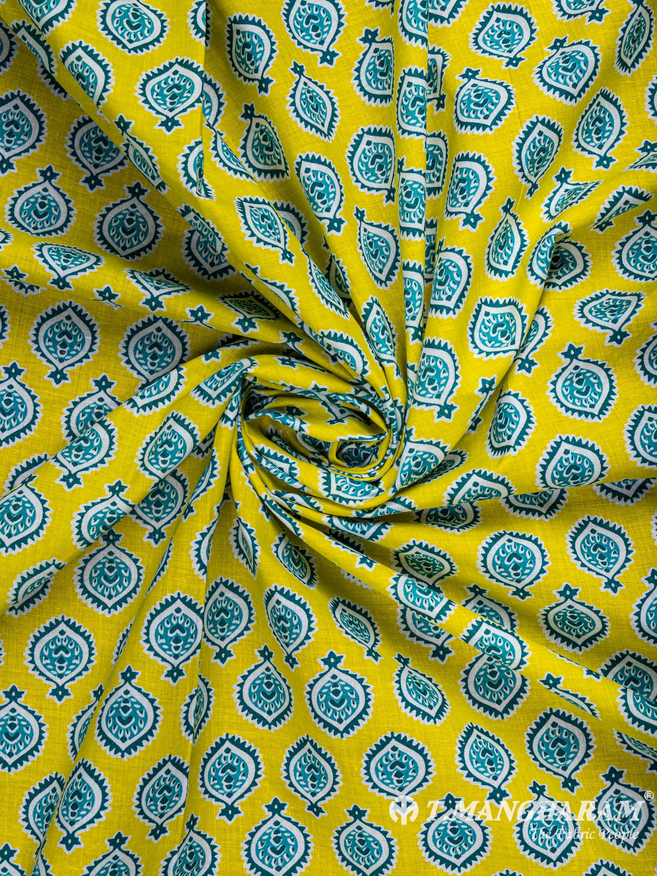 Yellow Cotton Fabric - EC5937 view-1