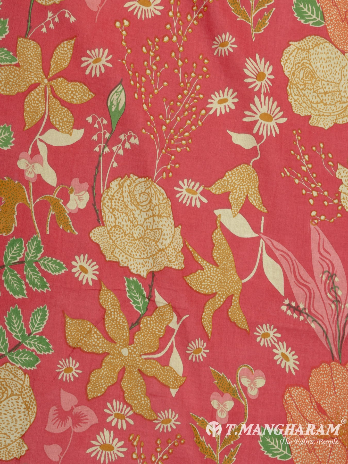 Red Cotton Fabric - EB5584 view-3