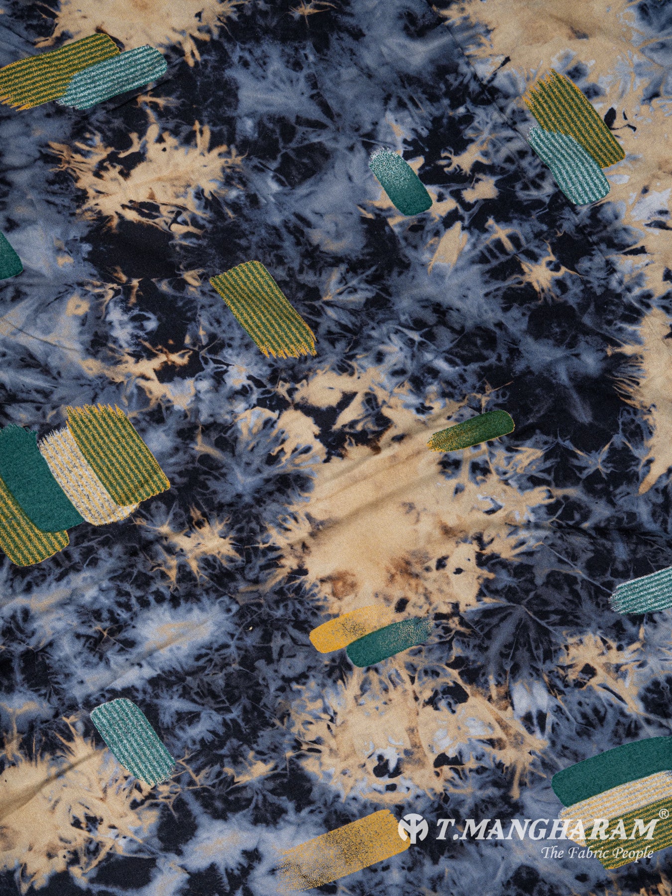 Multicolor Rayon Cotton Fabric - EB4650 view-3