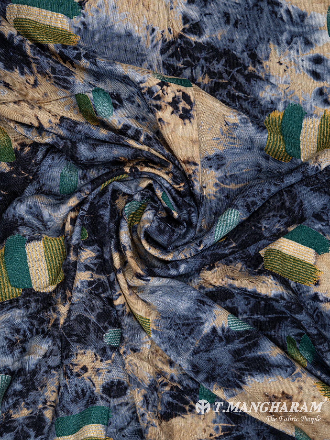 Multicolor Rayon Cotton Fabric - EB4650 view-1