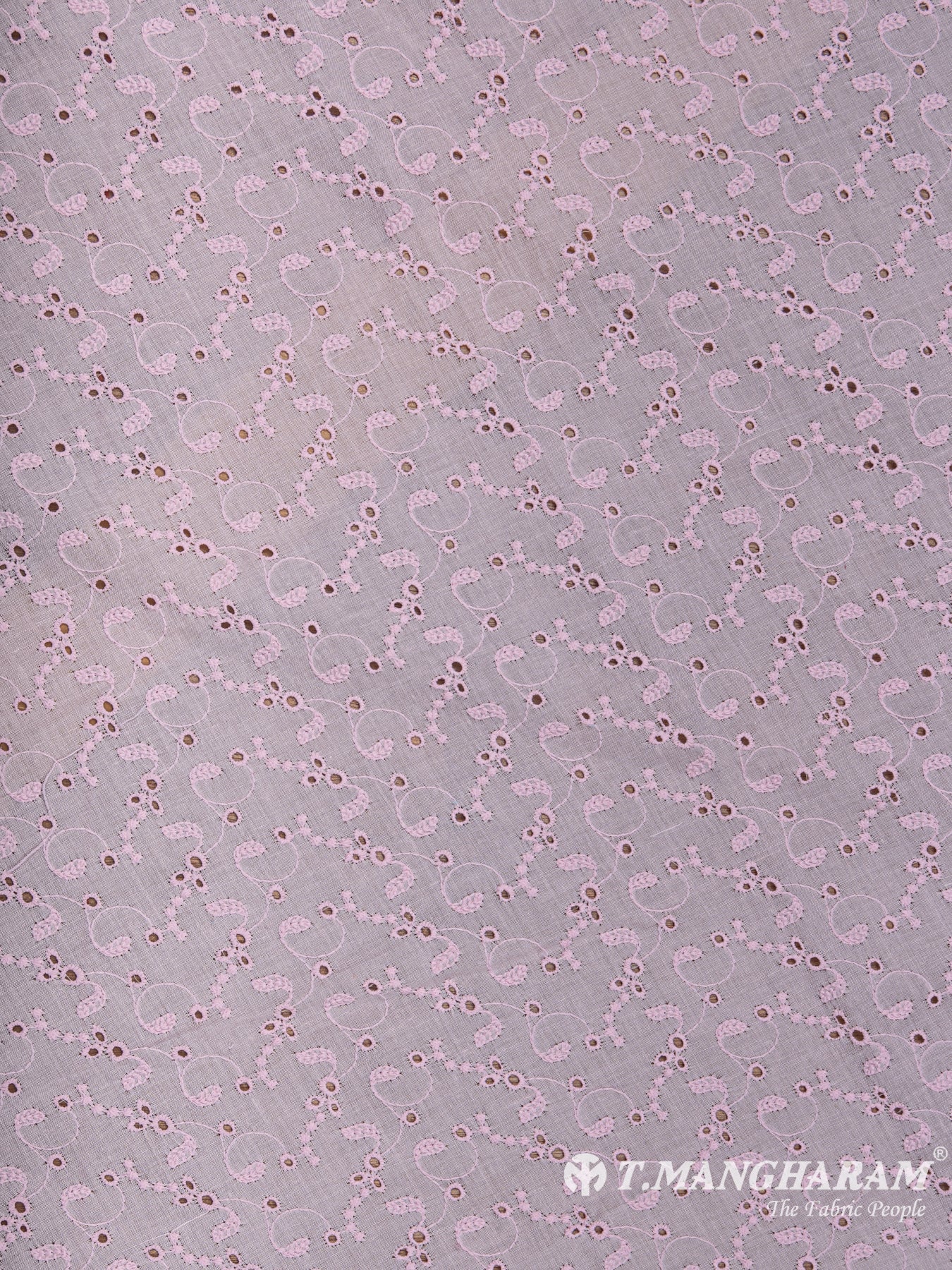 Pink Cotton Embroidery Fabric - EC5988 view-3