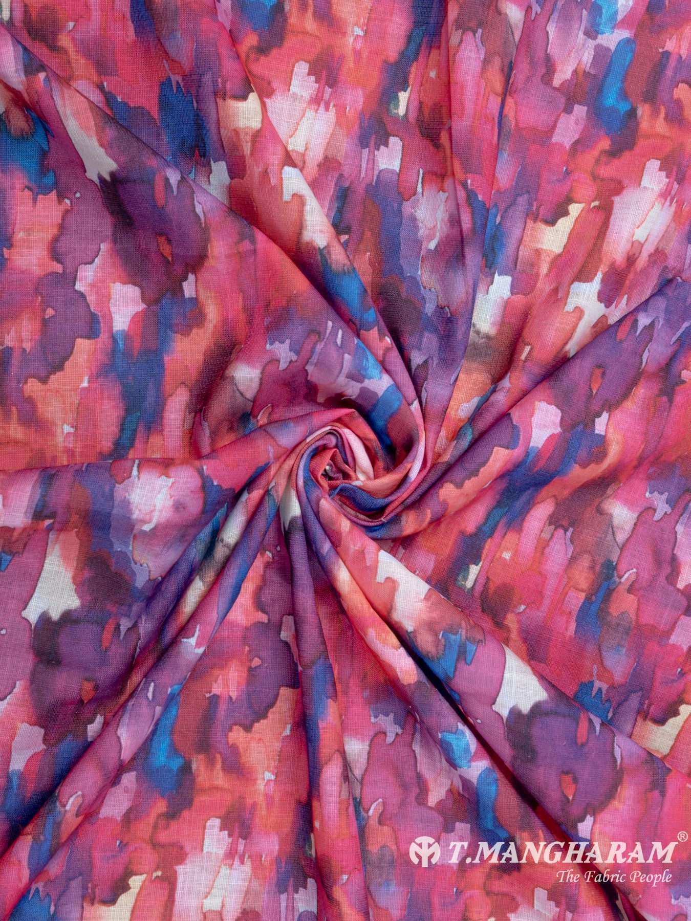 Multicolor Linen Cotton Fabric - EC7843 view-1