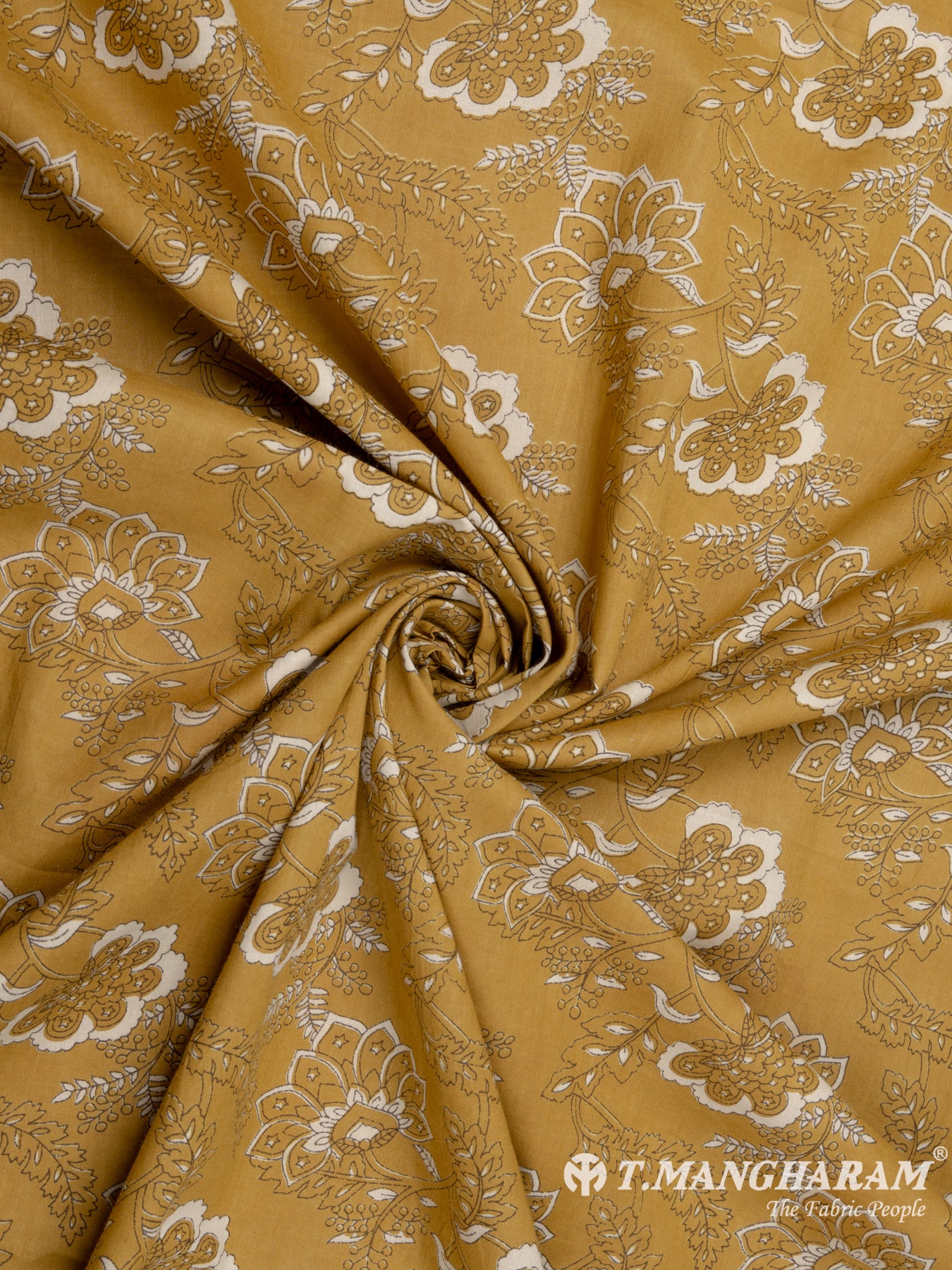 Brown Cotton Fabric - EC7841 view-1