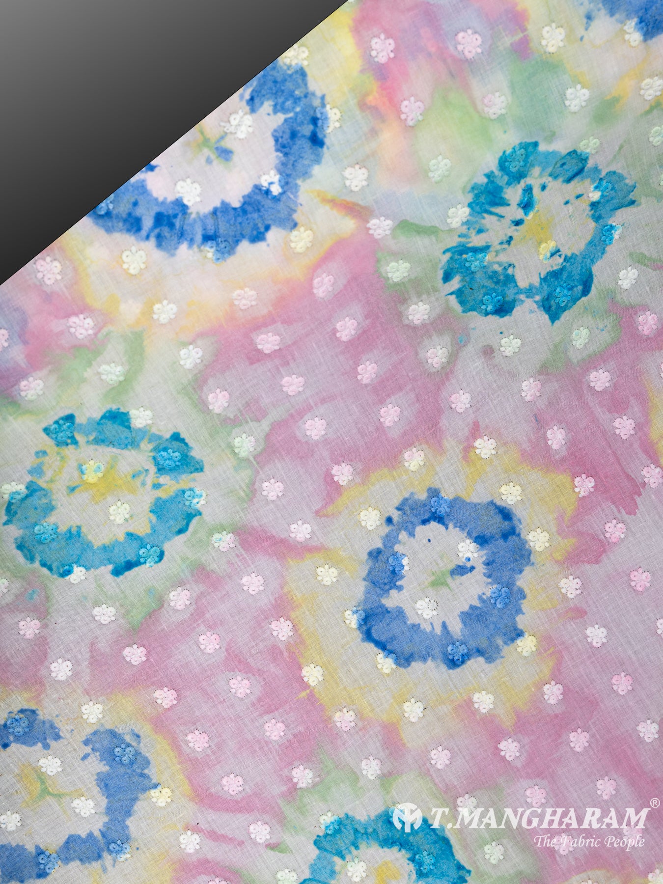 Multicolor Cotton Embroidery Fabric - EC5982 view-2