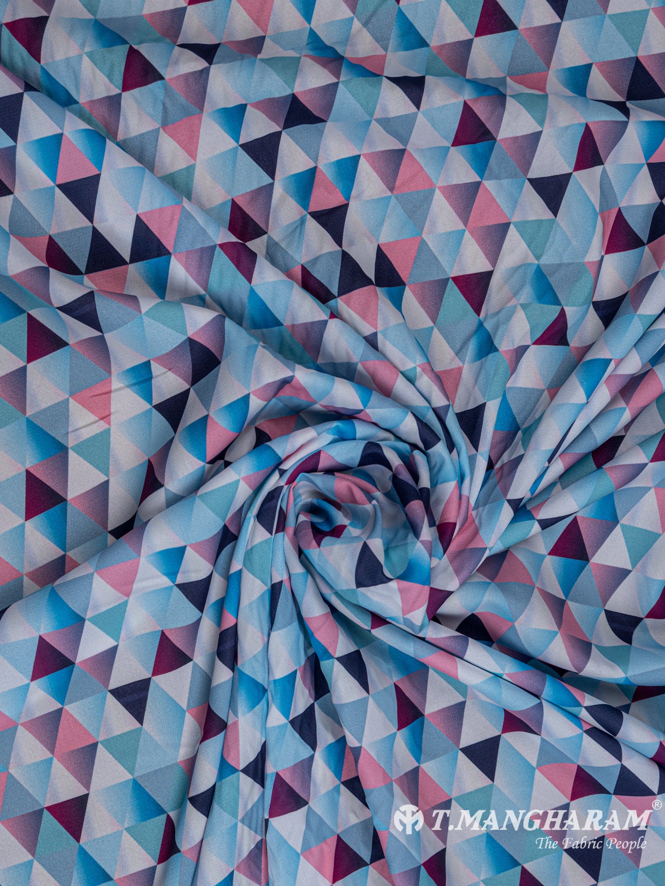 Multicolor Satin Fabric - EB4675 view-1