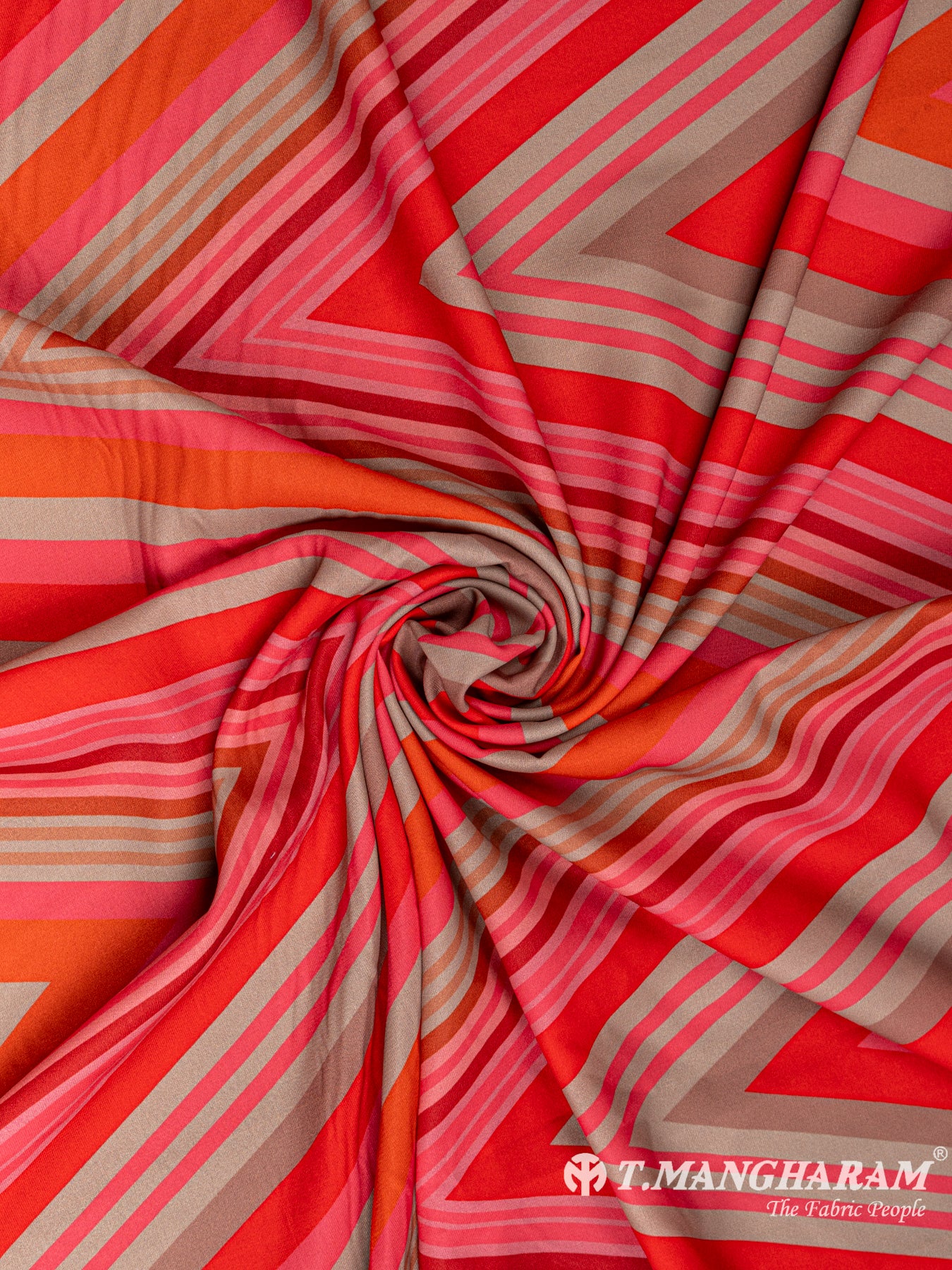 Multicolor Satin Fabric - EB4673 view-1