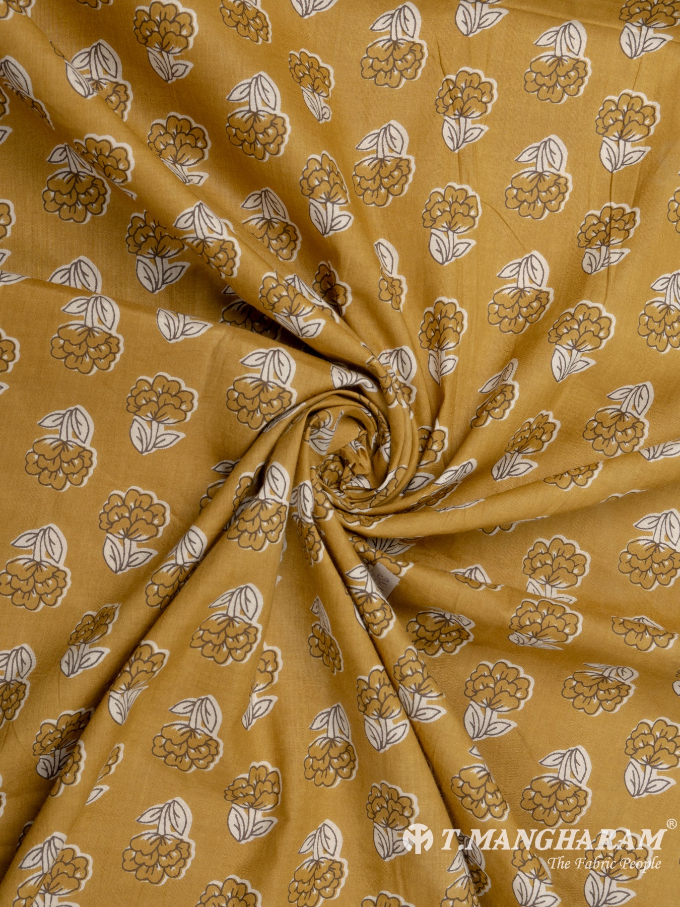 Brown Cotton Fabric - EC7842 view-1