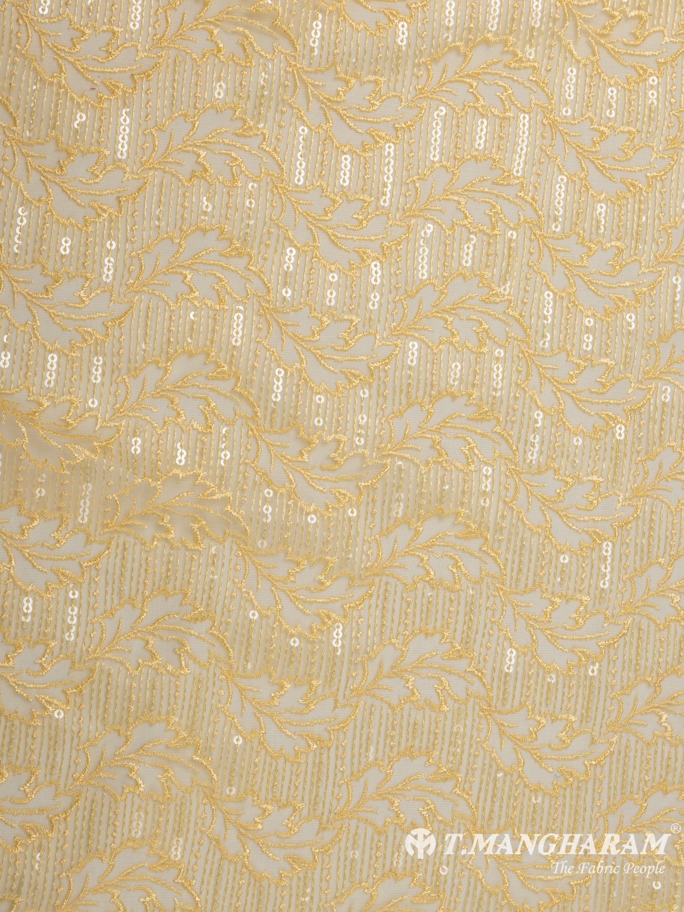 Yellow Fancy Net Fabric - EB5515 view-3