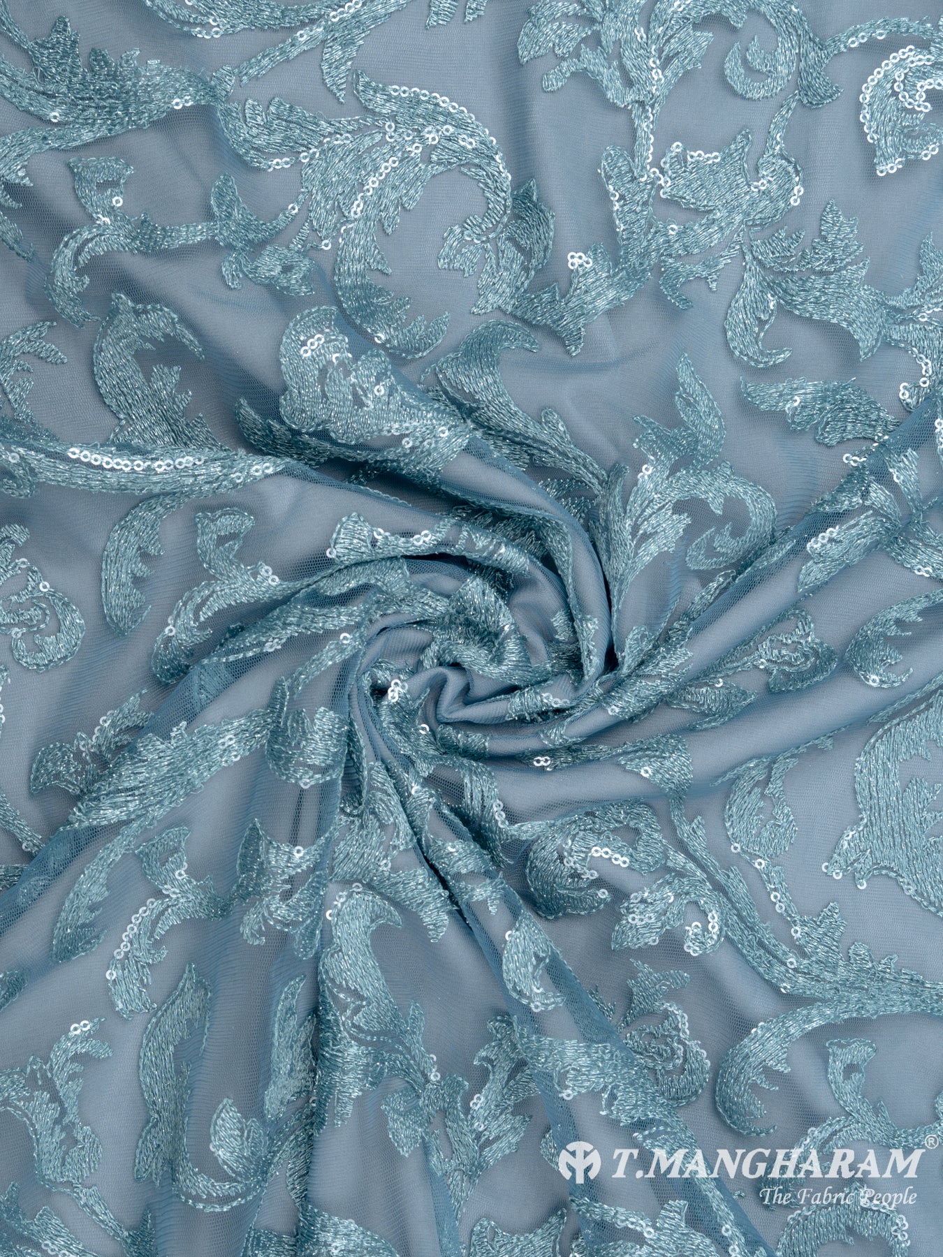 Blue Fancy Net Fabric - EB5520 view-1
