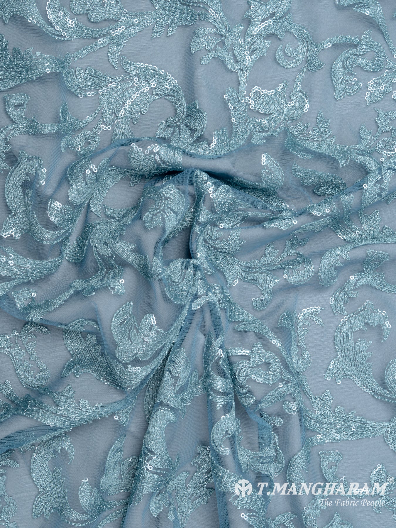 Blue Fancy Net Fabric - EB5520 view-4