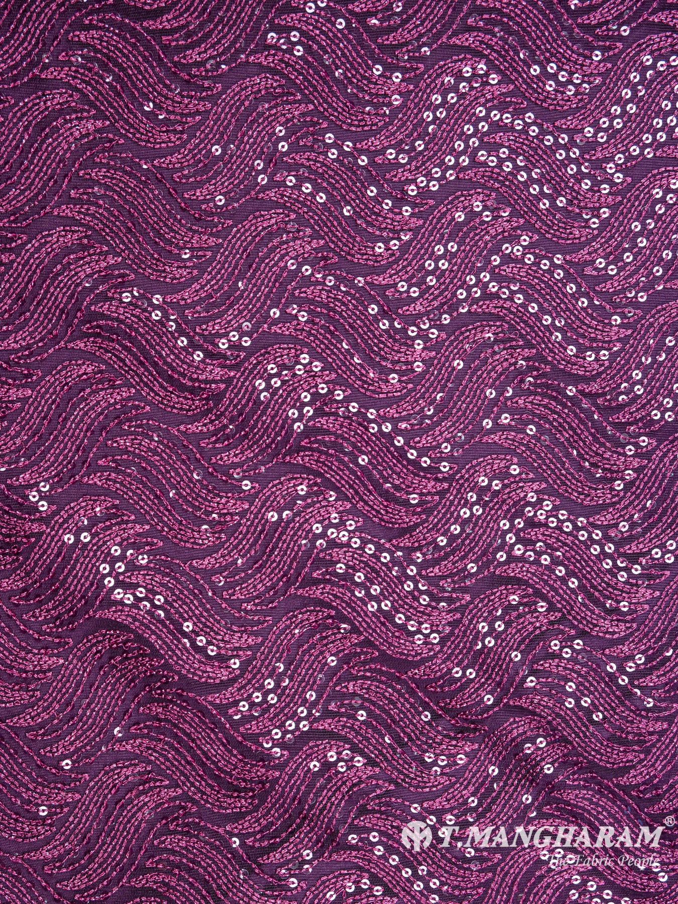 Purple Fancy Net Fabric - EB4659 view-3