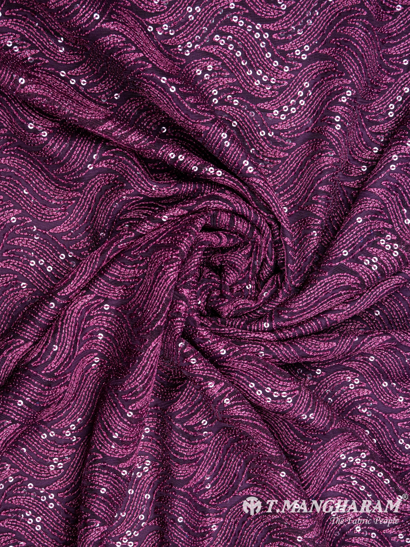 Purple Fancy Net Fabric - EB4659 view-1