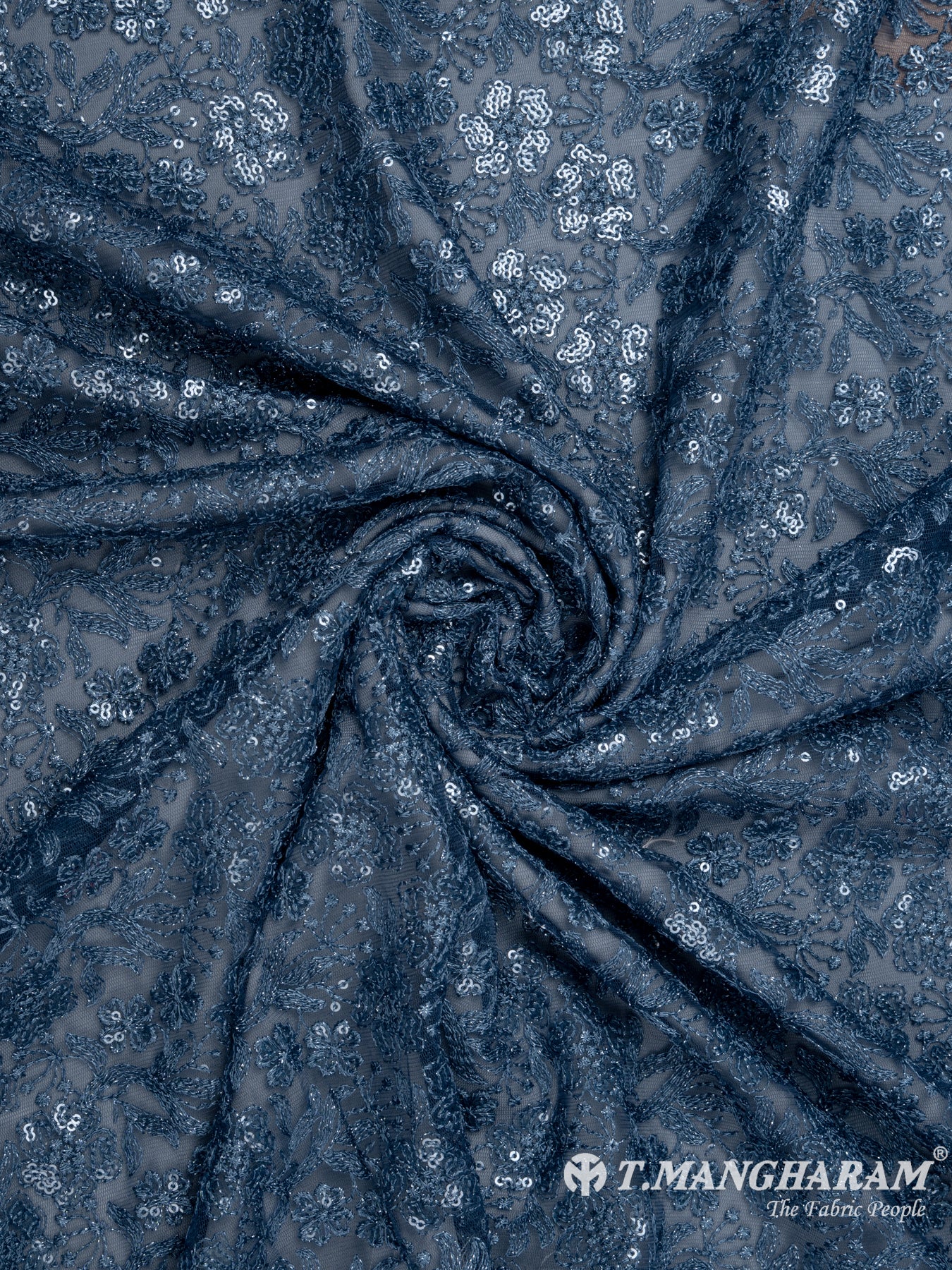 Blue Fancy Net Fabric - EB5540 view-1