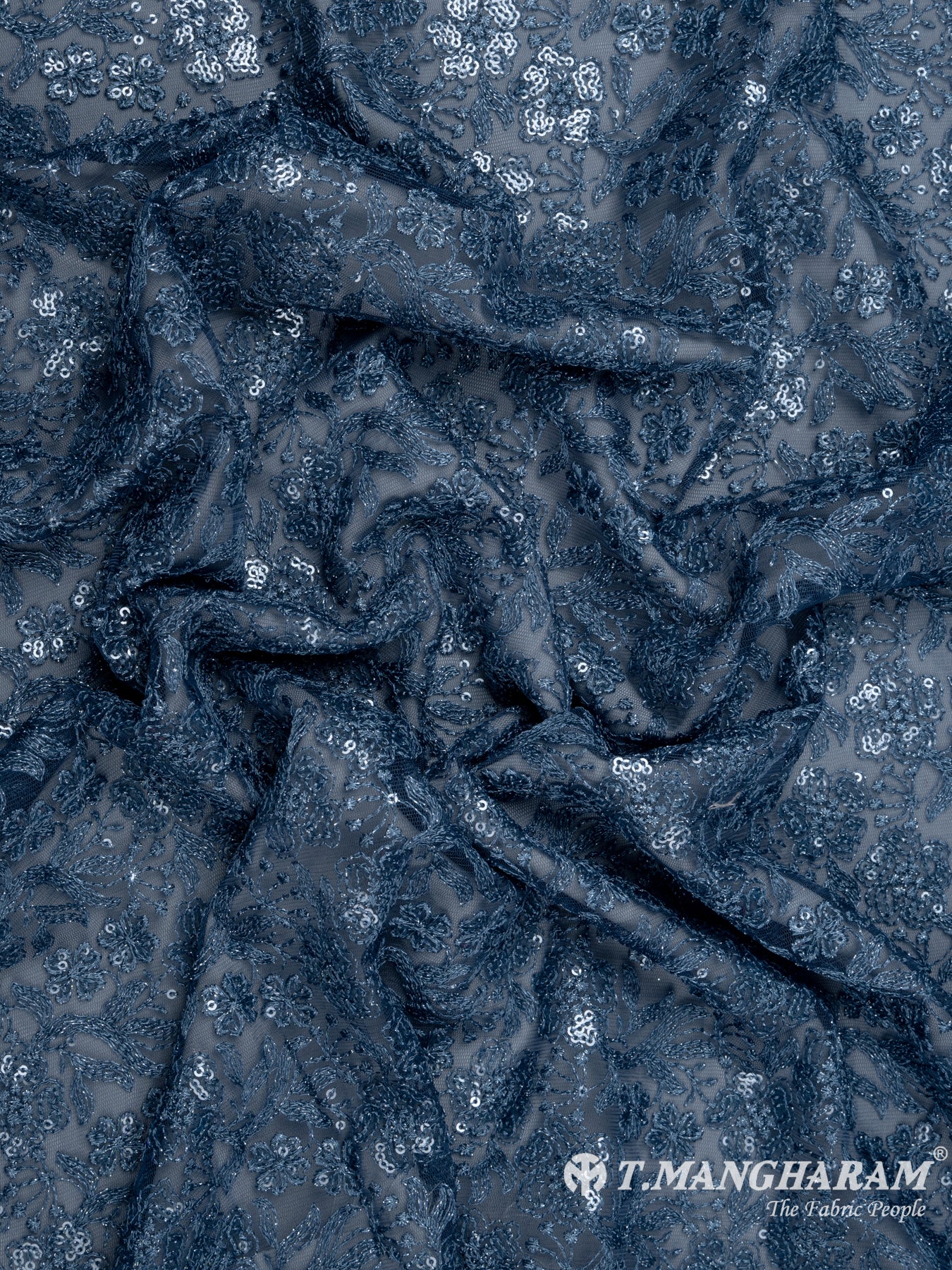 Blue Fancy Net Fabric - EB5540 view-4