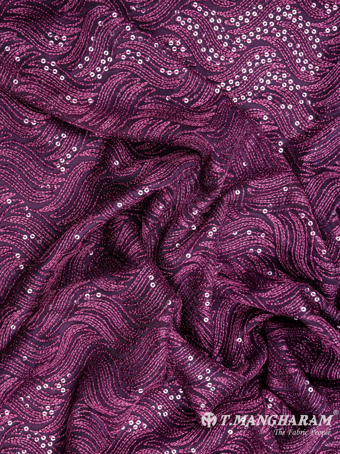 Purple Fancy Net Fabric - EB4659 view-4