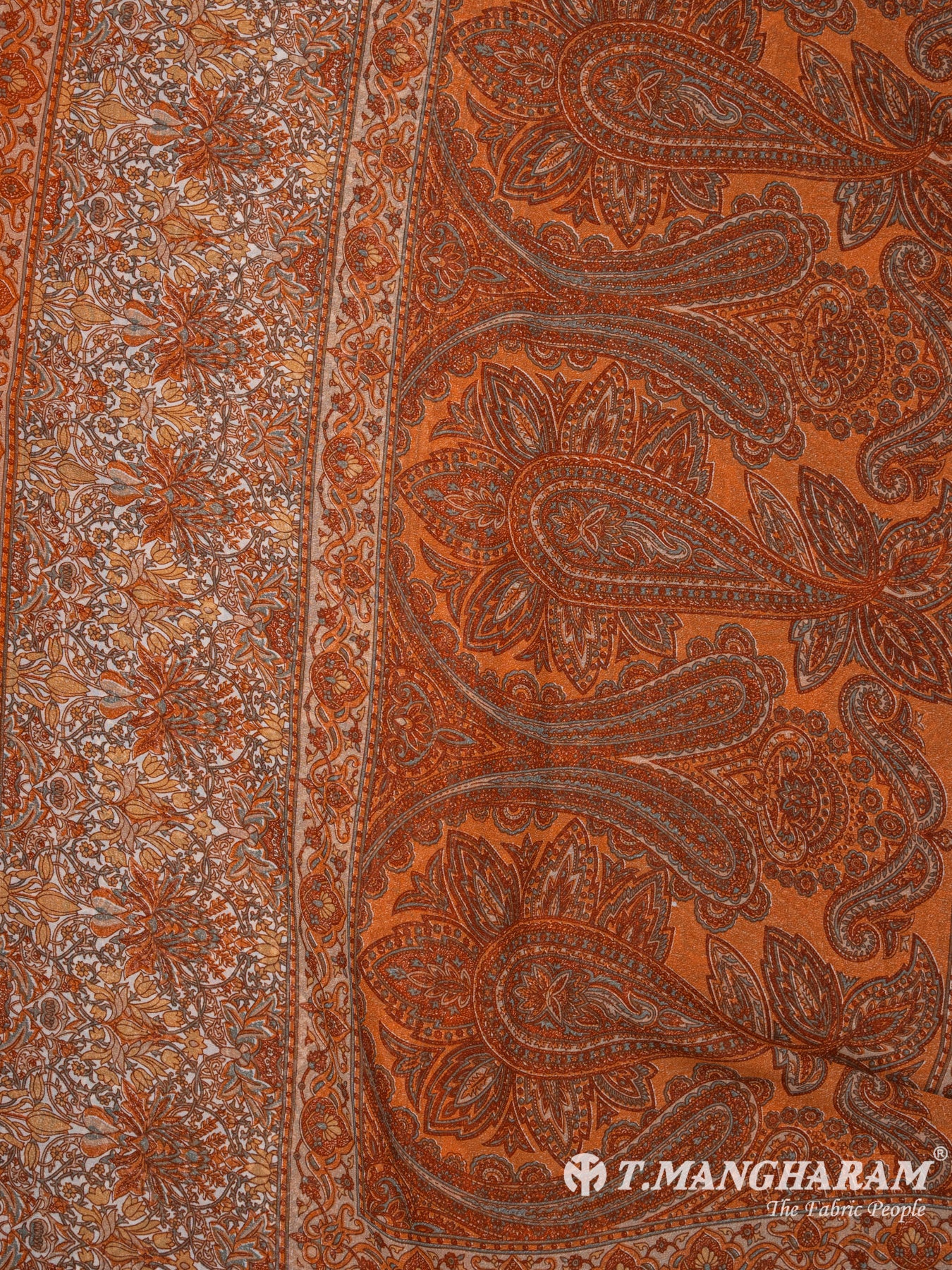 Orange Crepe Chudidhar Fabric Set - EG1680 view-2