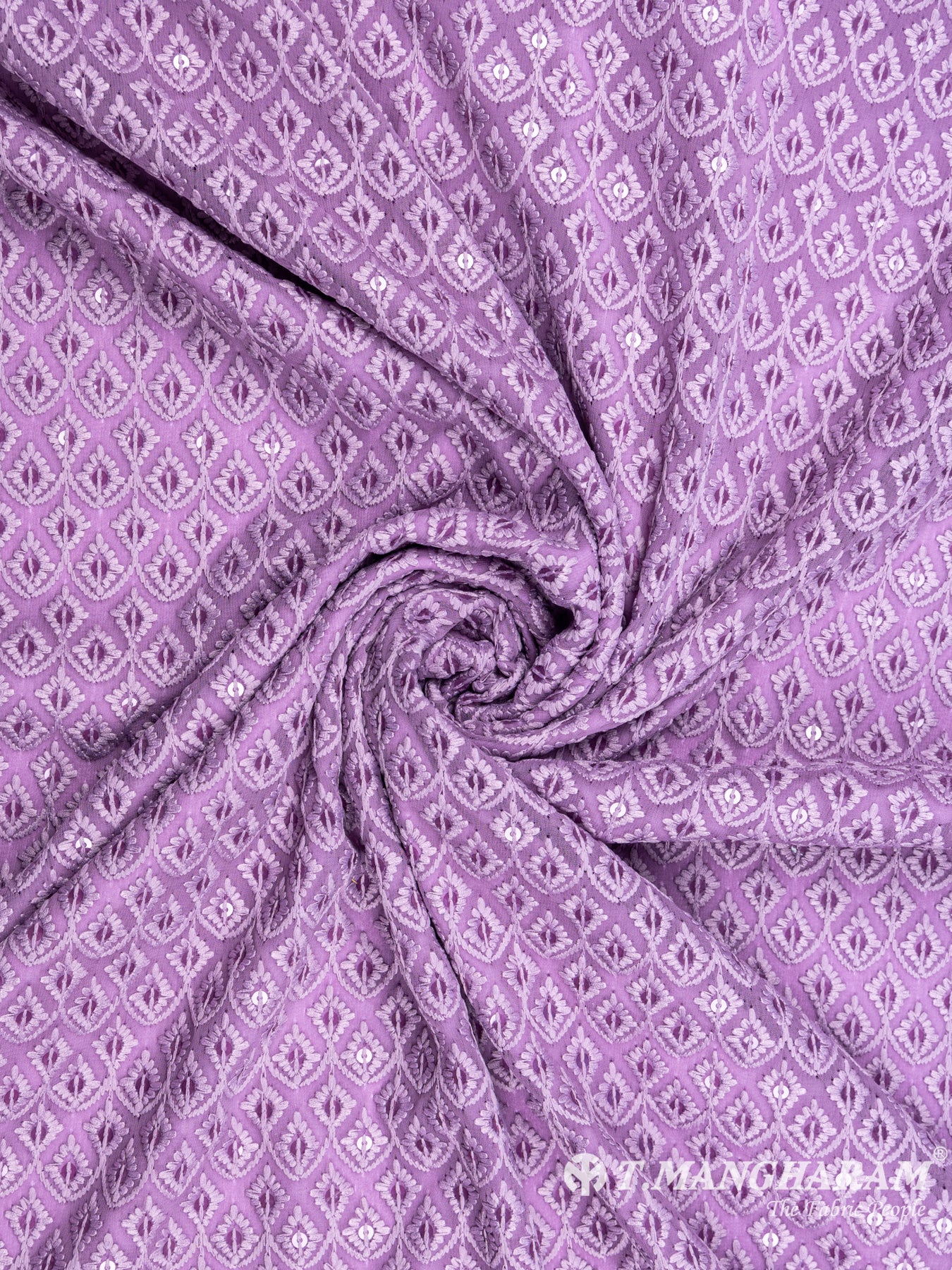 Pink Georgette Fabric - EC6001 view-1