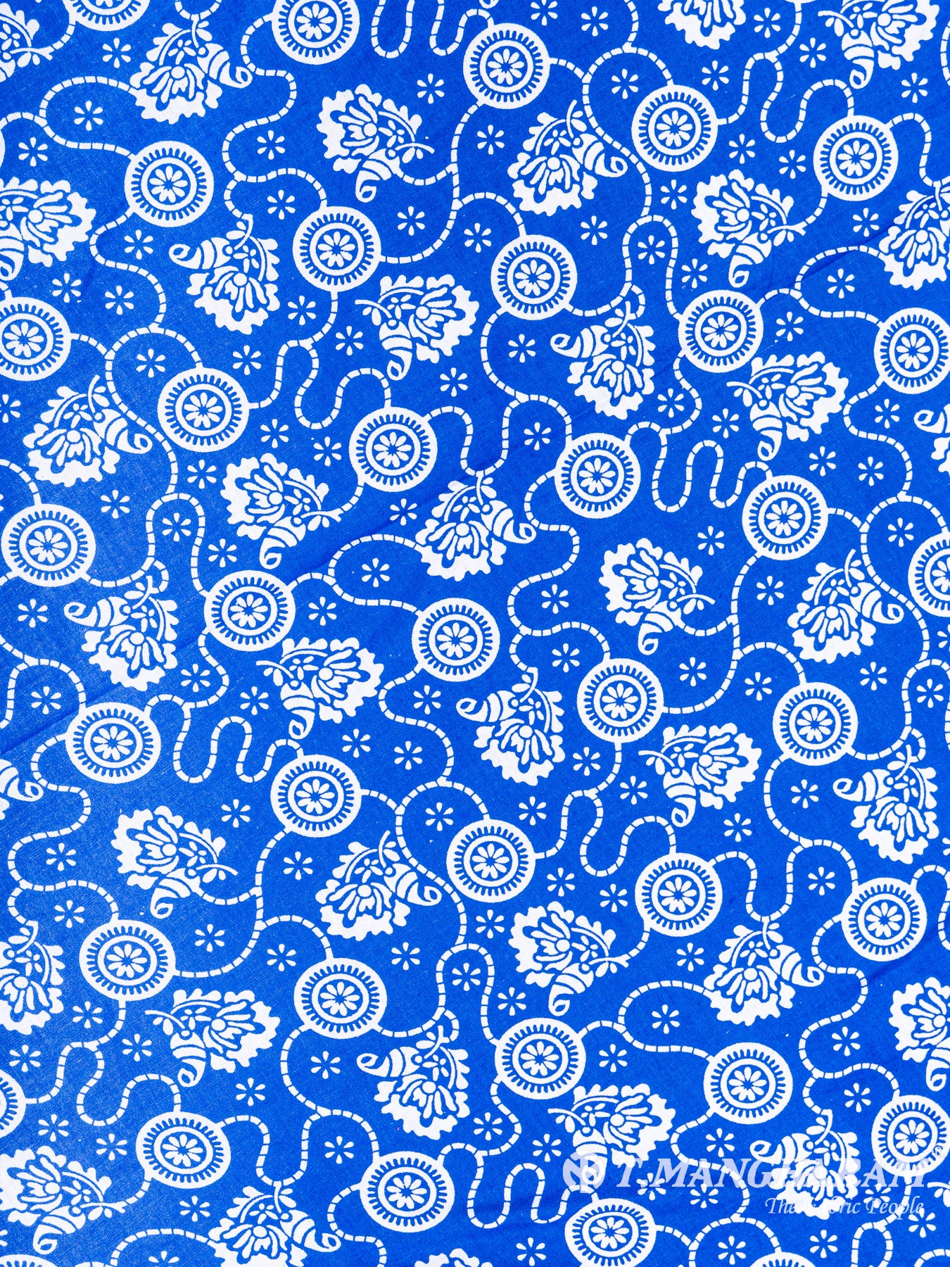 Blue Cotton Fabric - EC6057 view-3