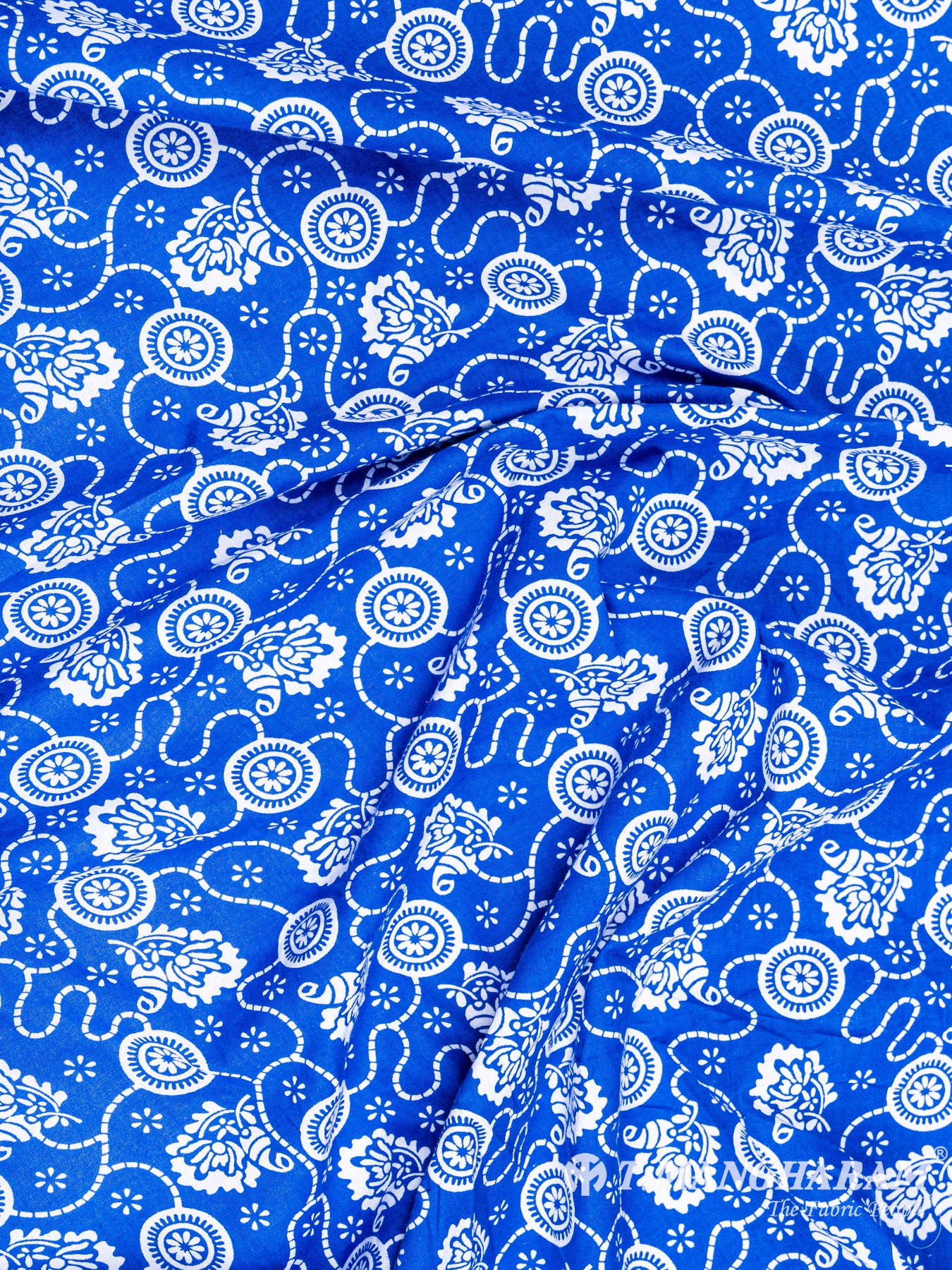 Blue Cotton Fabric - EC6057 view-4