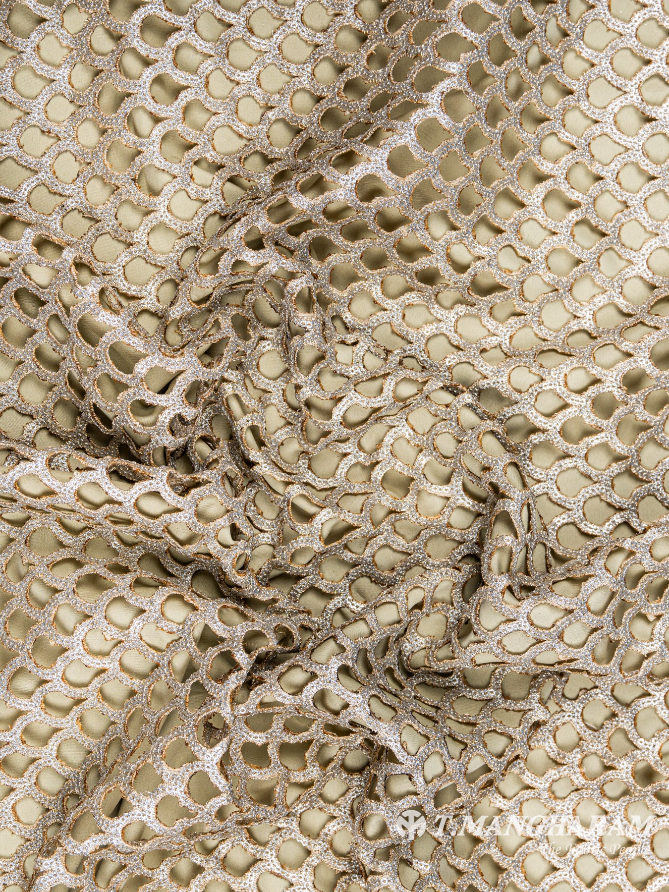 Gold Fancy Georgette Fabric - EC6110 view-4