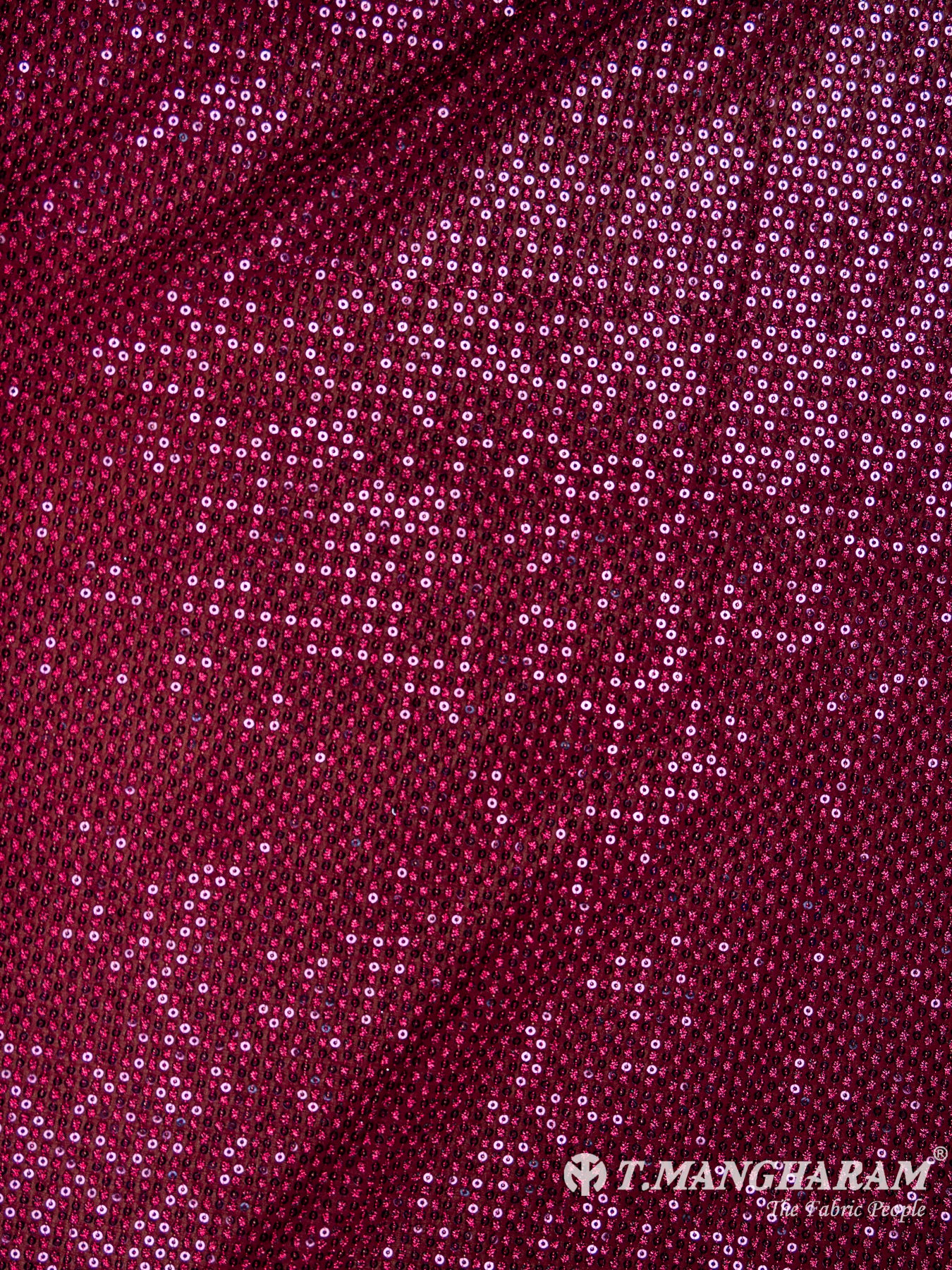 Wine Fancy Georgette Fabric - EC6101 view-3