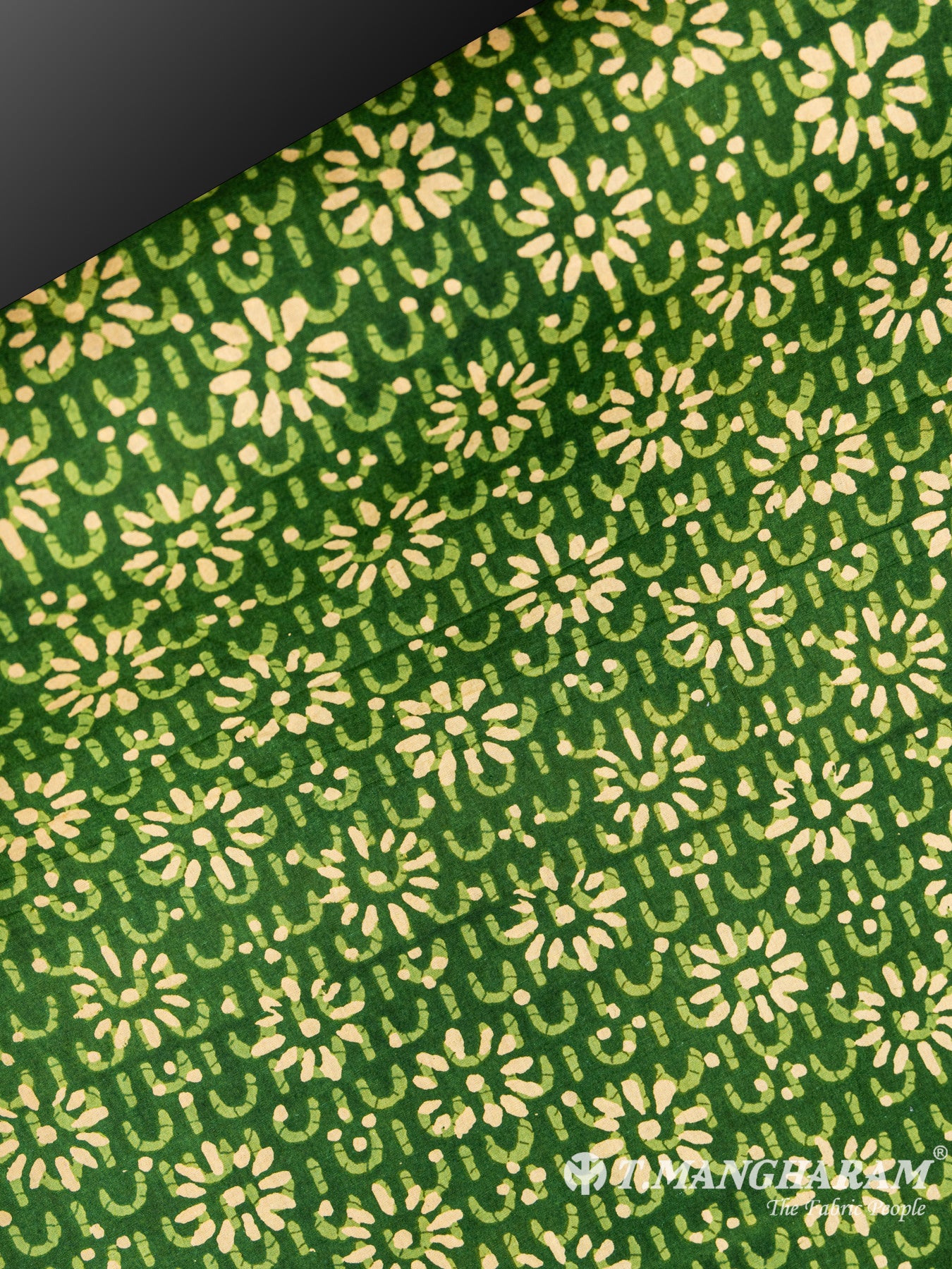Green Cotton Fabric - EC6070 view-2
