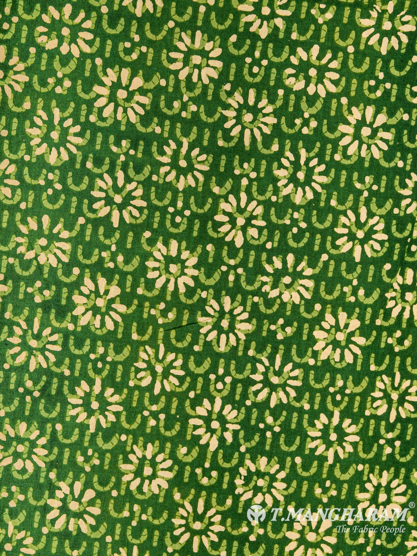 Green Cotton Fabric - EC6070 view-3
