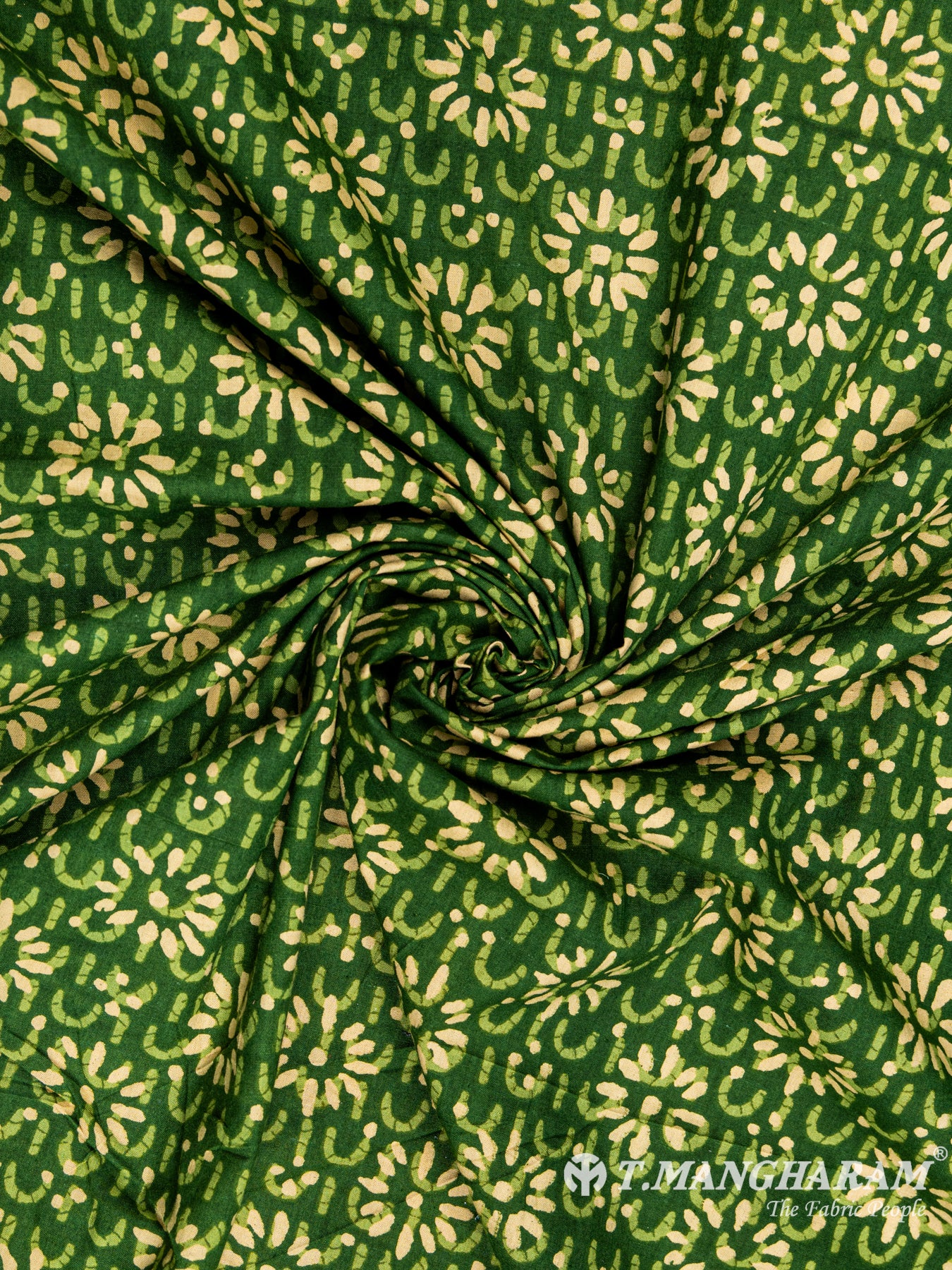 Green Cotton Fabric - EC6070 view-1