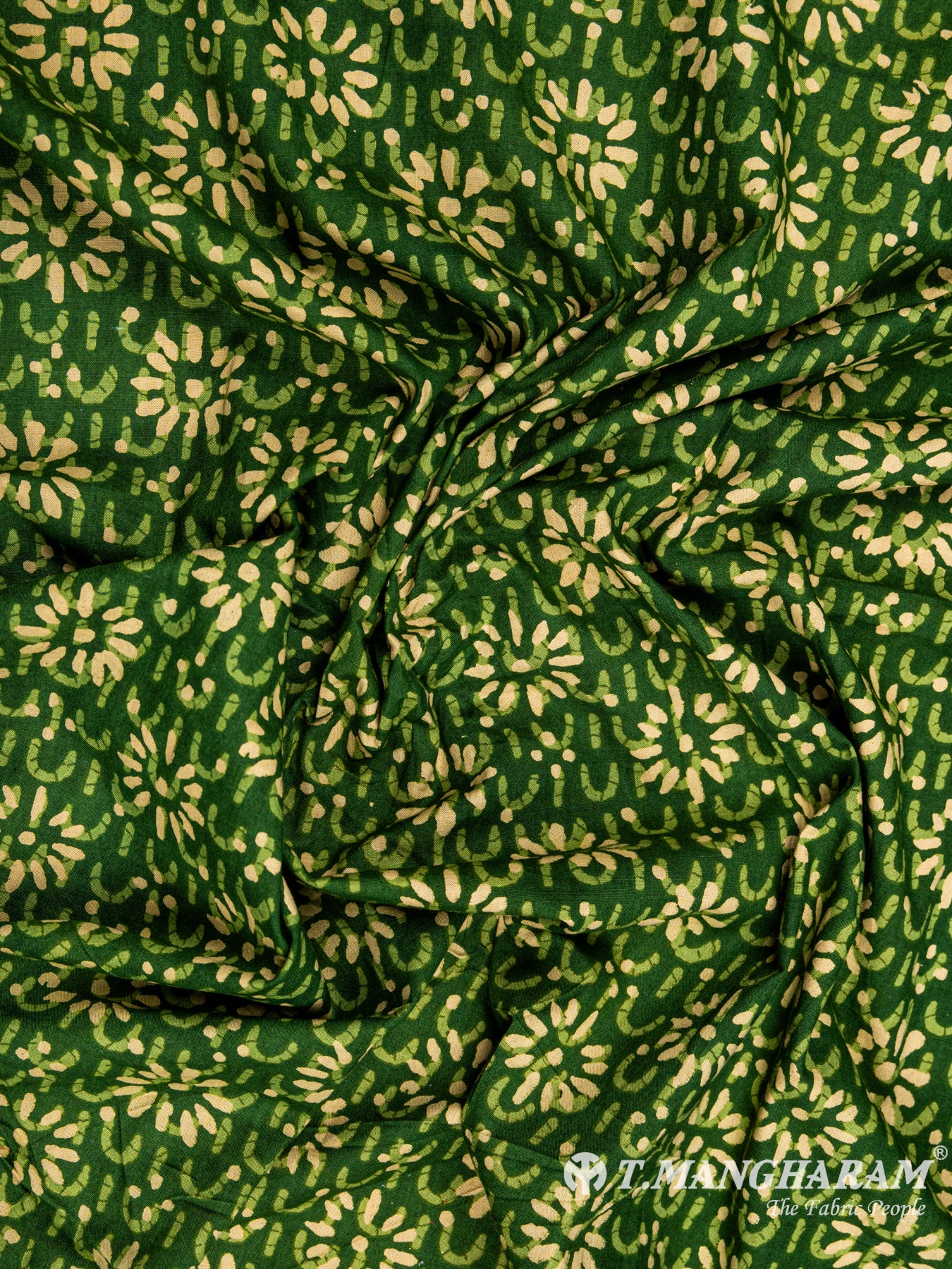 Green Cotton Fabric - EC6070 view-4